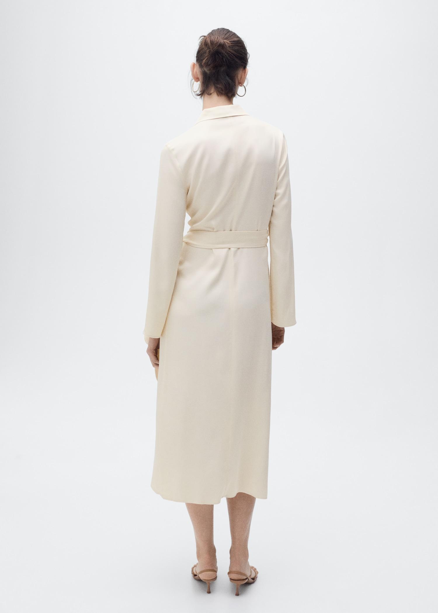 Wrap midi-dress with knot - Women | MANGO USA Product Image