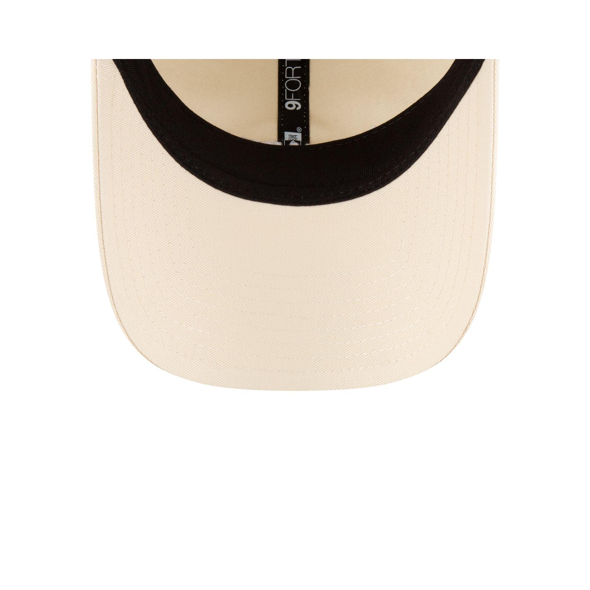 New Era Cap Metal Buckle Ivory 9FORTY Unstructured Adjustable Hat Male Product Image