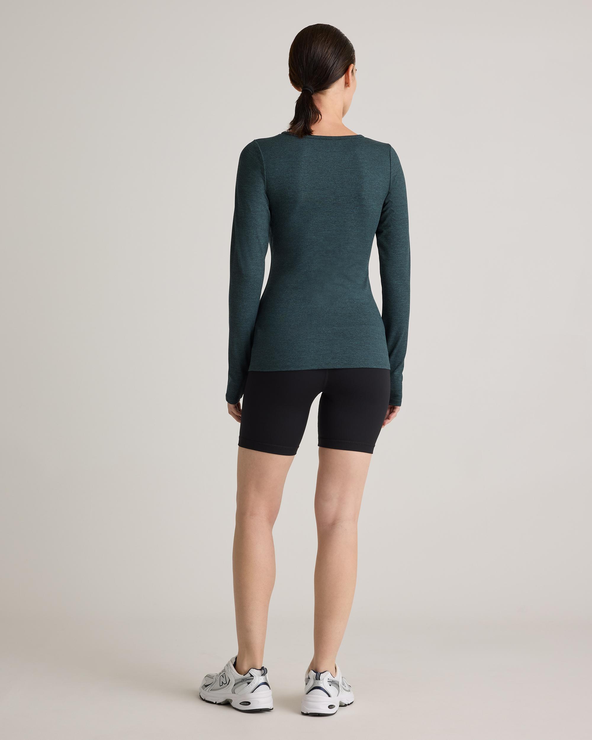 Quince | Women's Ultra-Soft Fitted Long Sleeve Top Size XS, Polyester Product Image