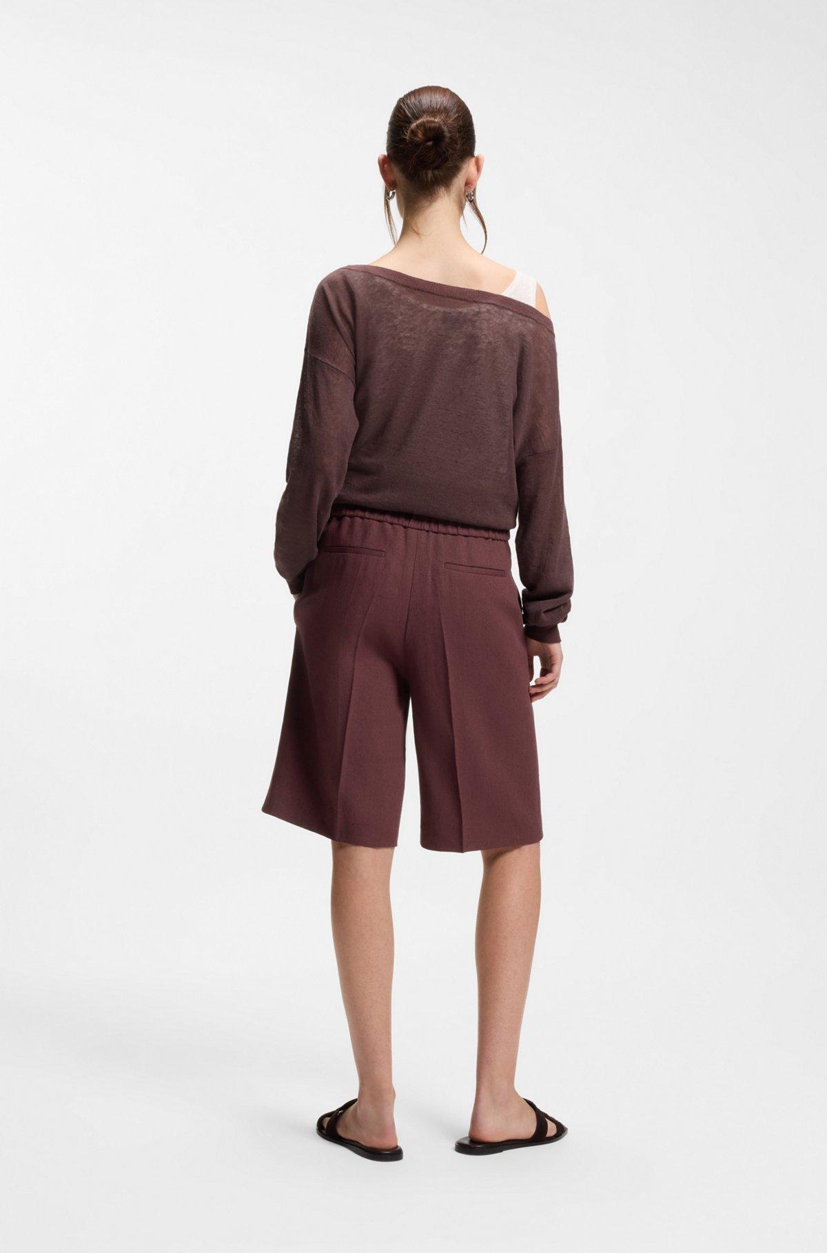 Relaxed-fit shorts in a linen blend Product Image