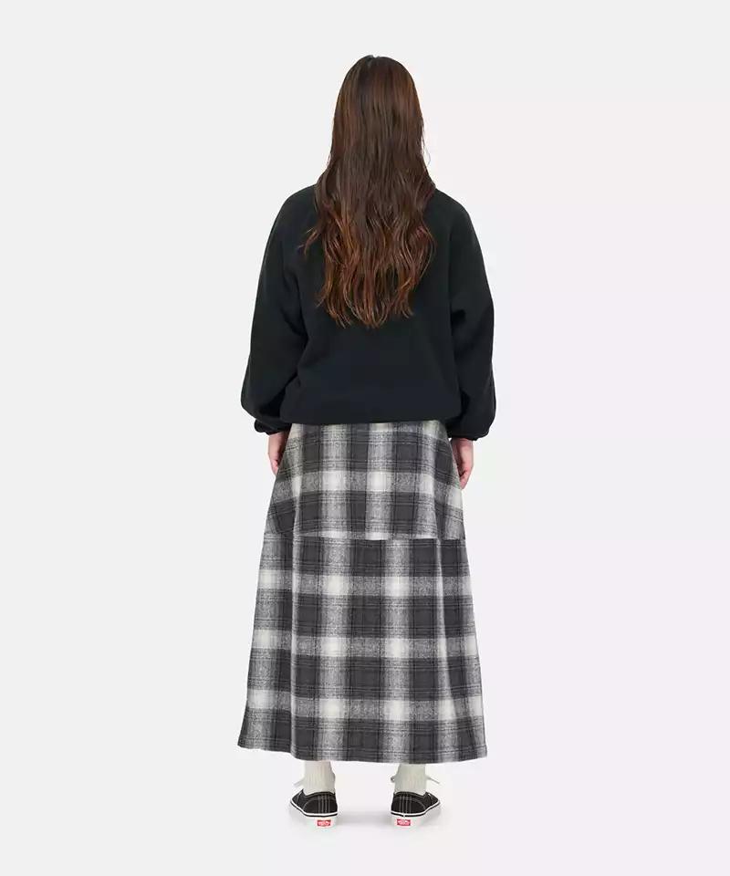 Wool Paneled Skirt Female Product Image