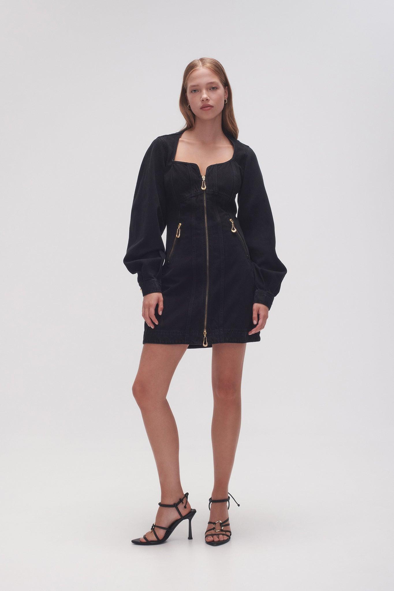 Willa Denim Mini Dress Product Image
