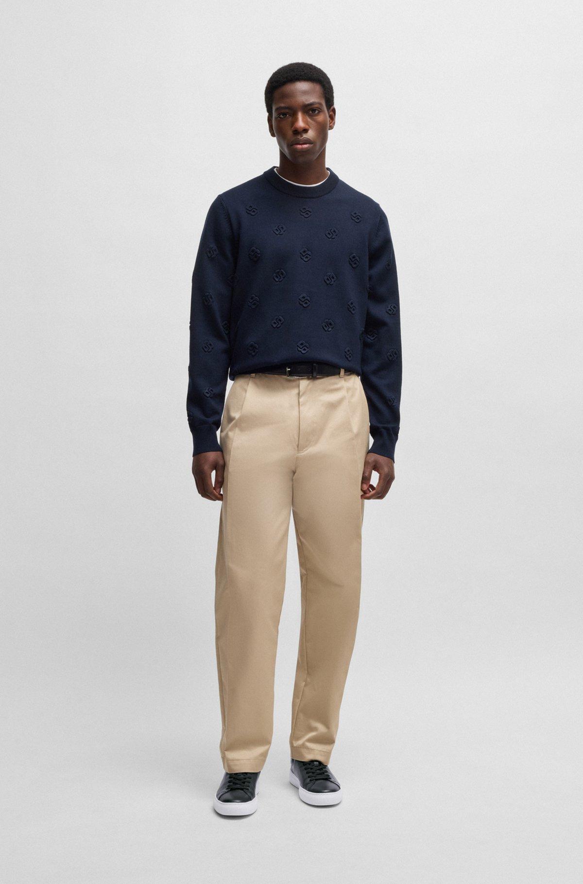 Nappa-leather trainers with branded counter Product Image