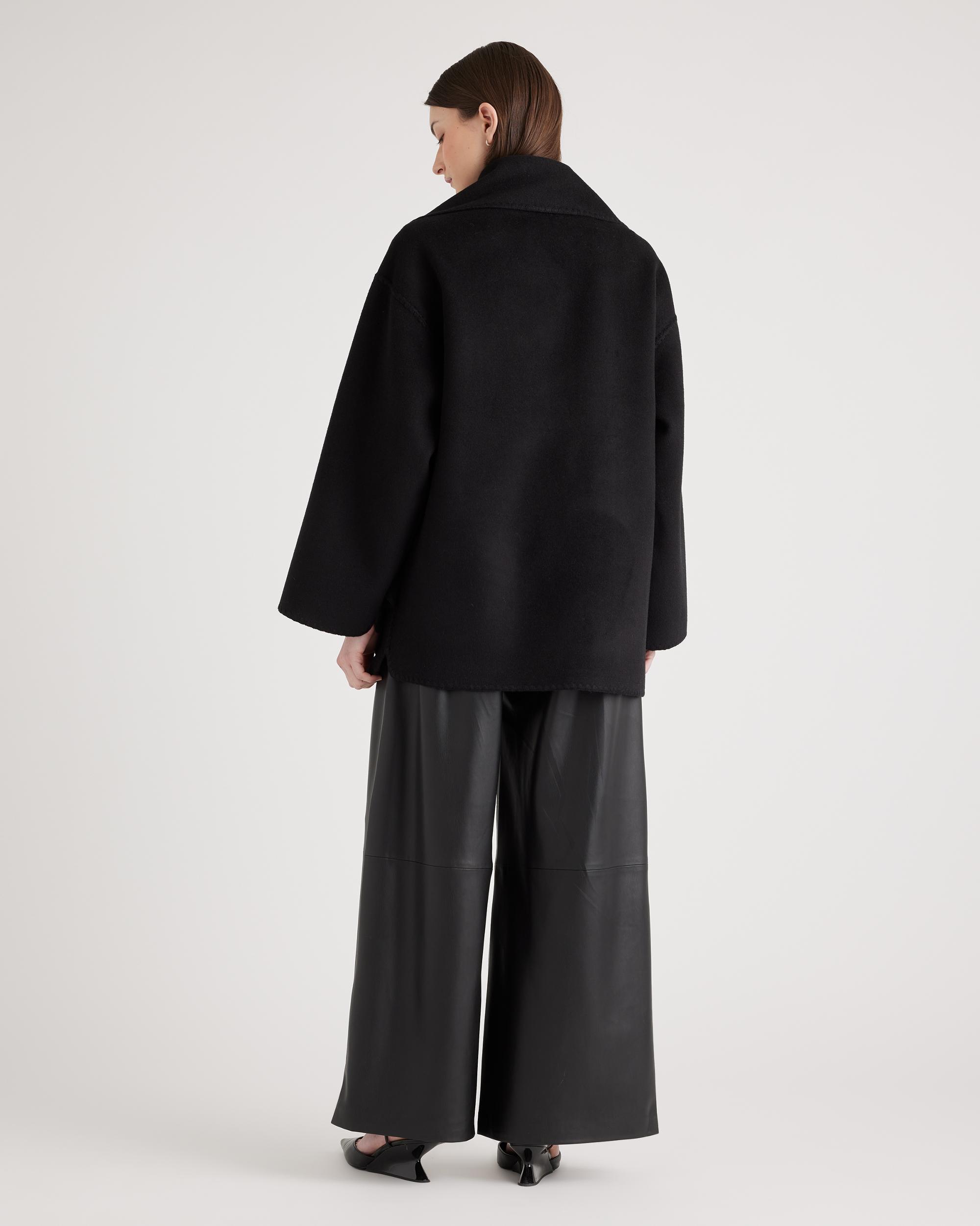 Quince | Women's Double-Faced Merino Wool Scarf Coat Product Image