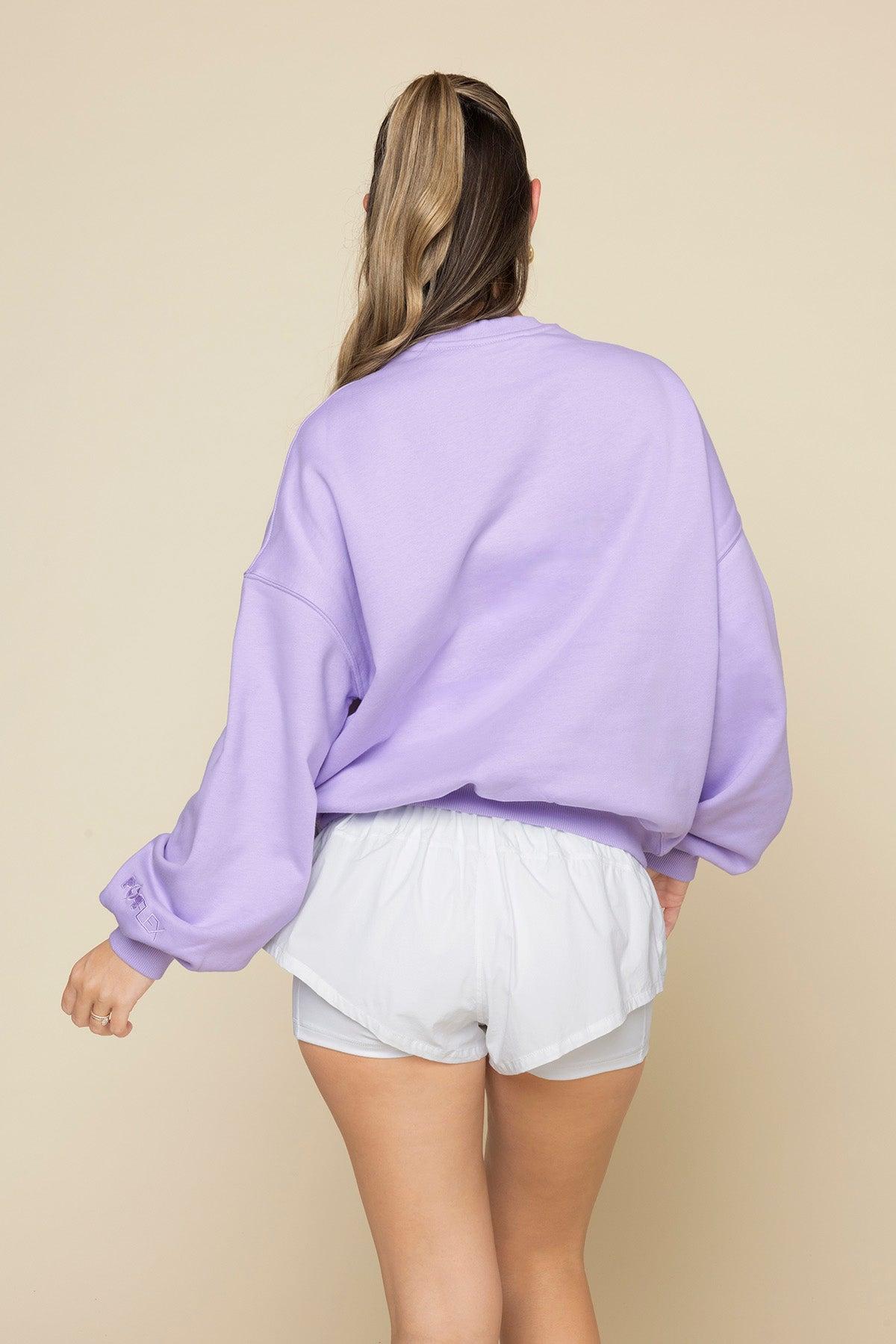 POPFLEX® Active Club Cloud Crewneck Sweater - Digital Lavender Product Image