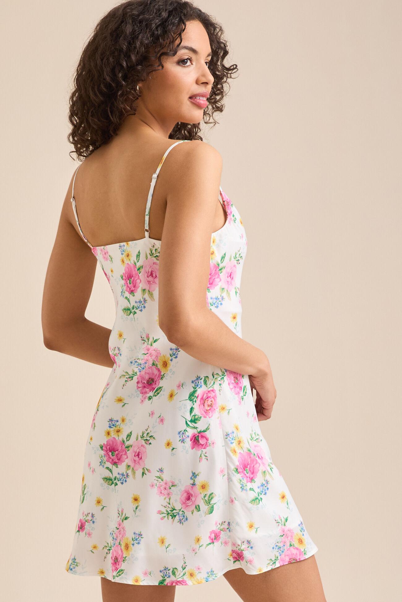 Caroline Floral Mini Dress Product Image