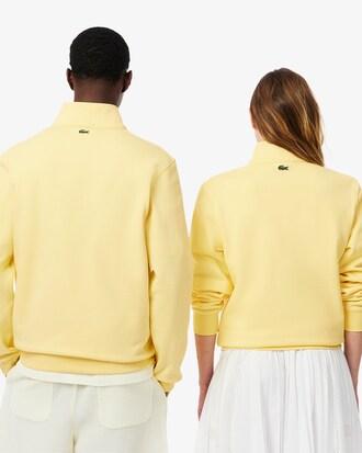 High Neck Zip-Up Print Sweatshirt Product Image