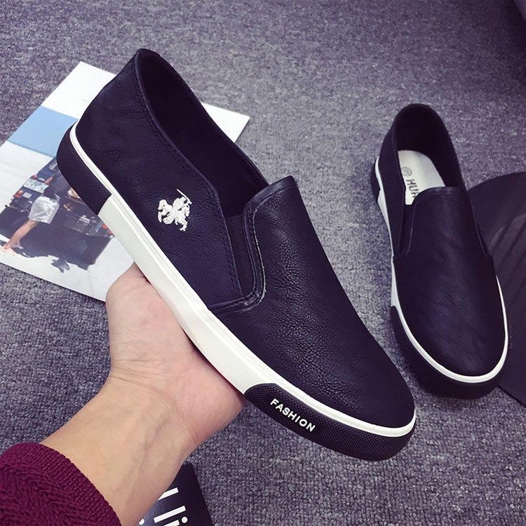 Faux-Leather Slip-Ons Product Image