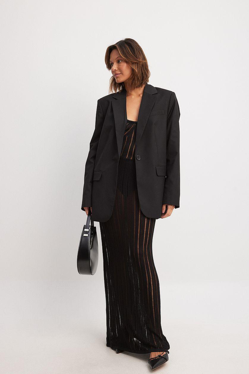 Distressed Knitted Maxi Dress Product Image