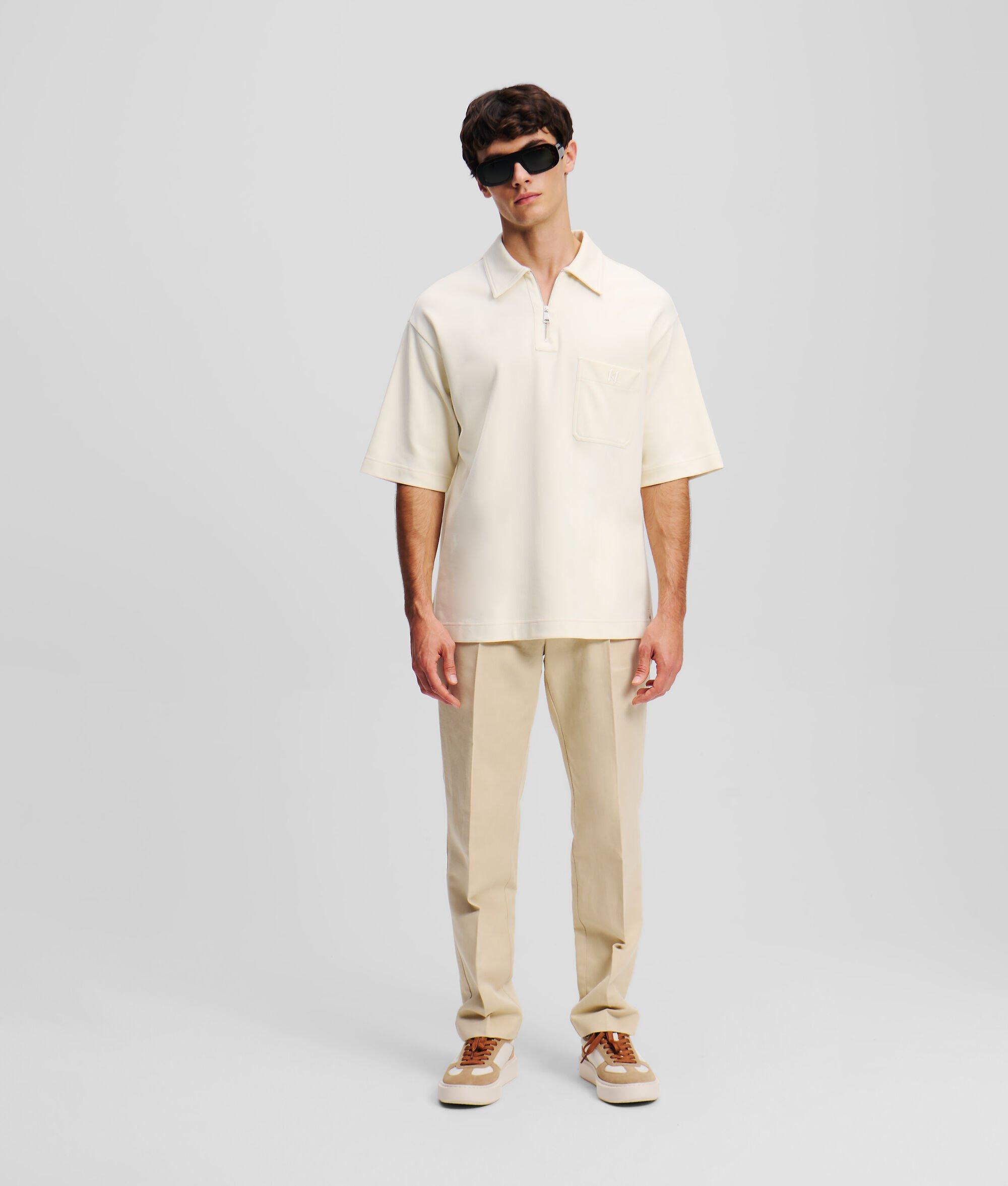 MONOGRAM ZIP-UP POLO SHIRT Product Image