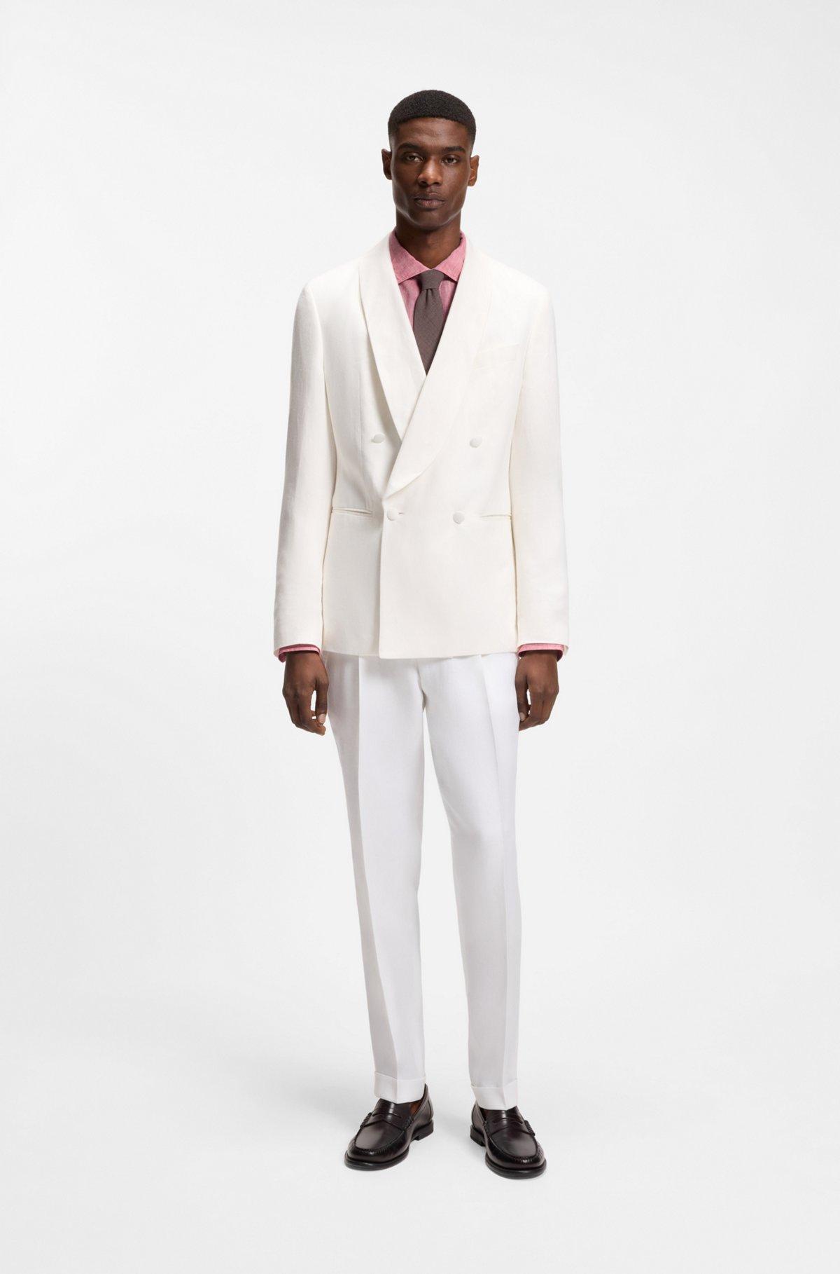 Regular-fit shirt in washed linen Product Image