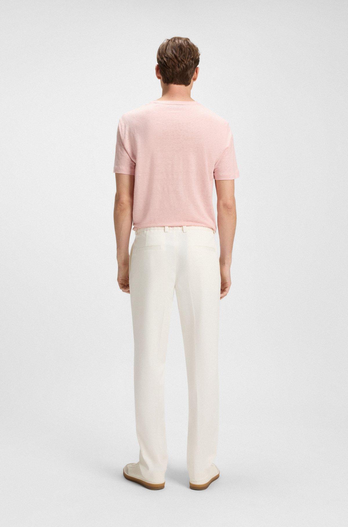 BOSS - BECKHAM x BOSS trousers in stretch cotton - White Product Image