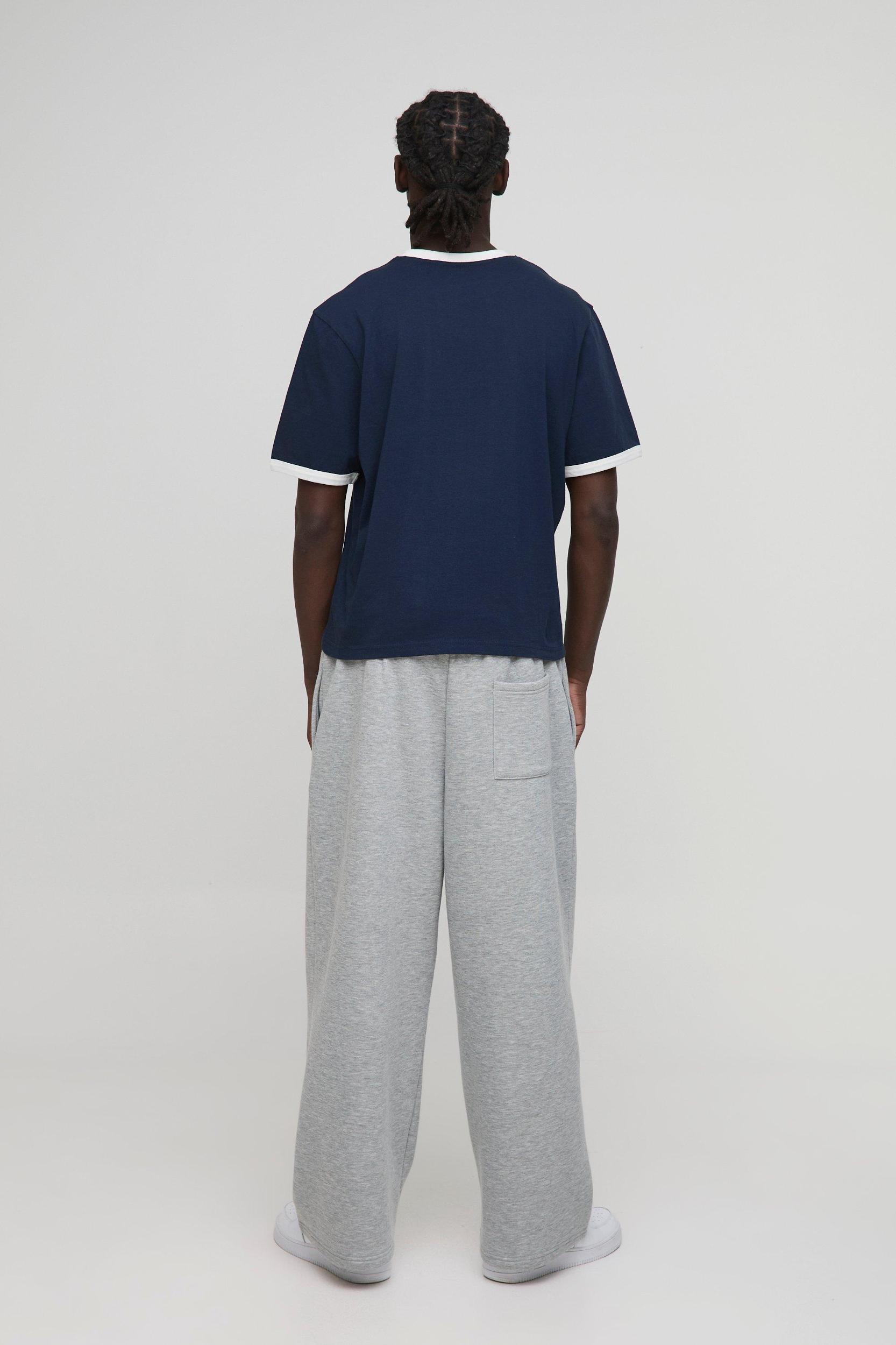 Boxy Fit Homme Ringer T-Shirt | boohooMAN USA Product Image