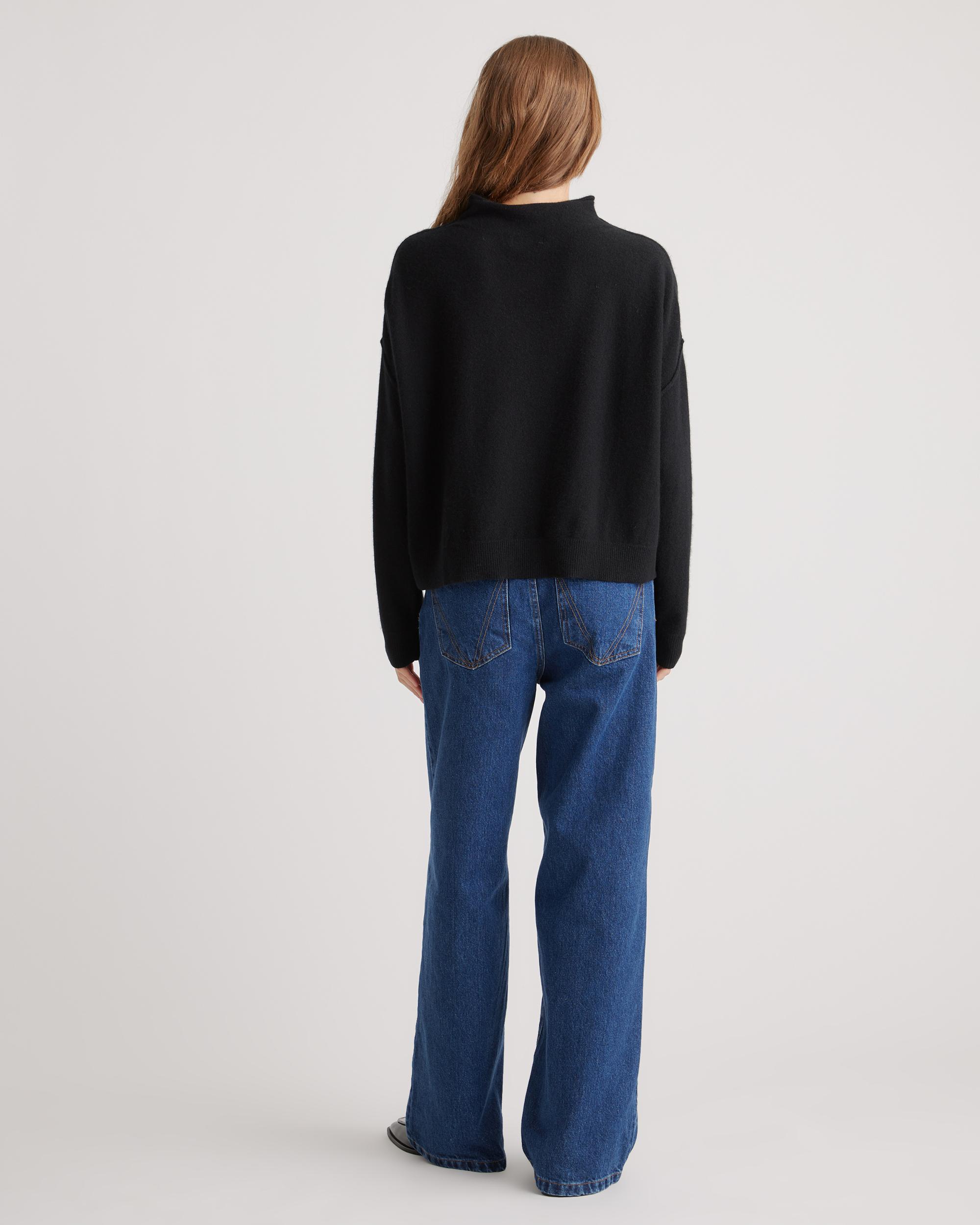 Quince | Women's Mongolian Cashmere Mock Neck Sweater Size XL Product Image