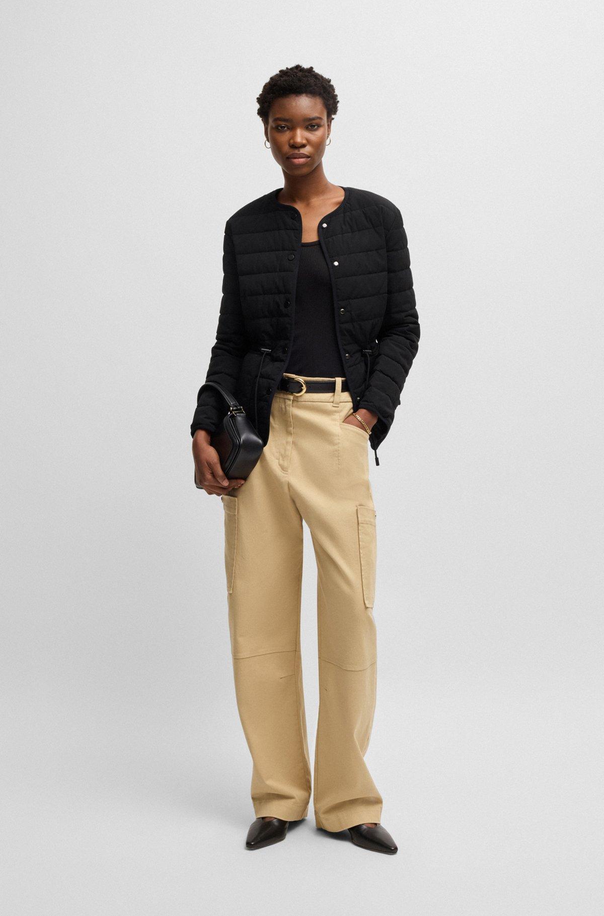 Water-repellent padded jacket with drawcord waist Product Image