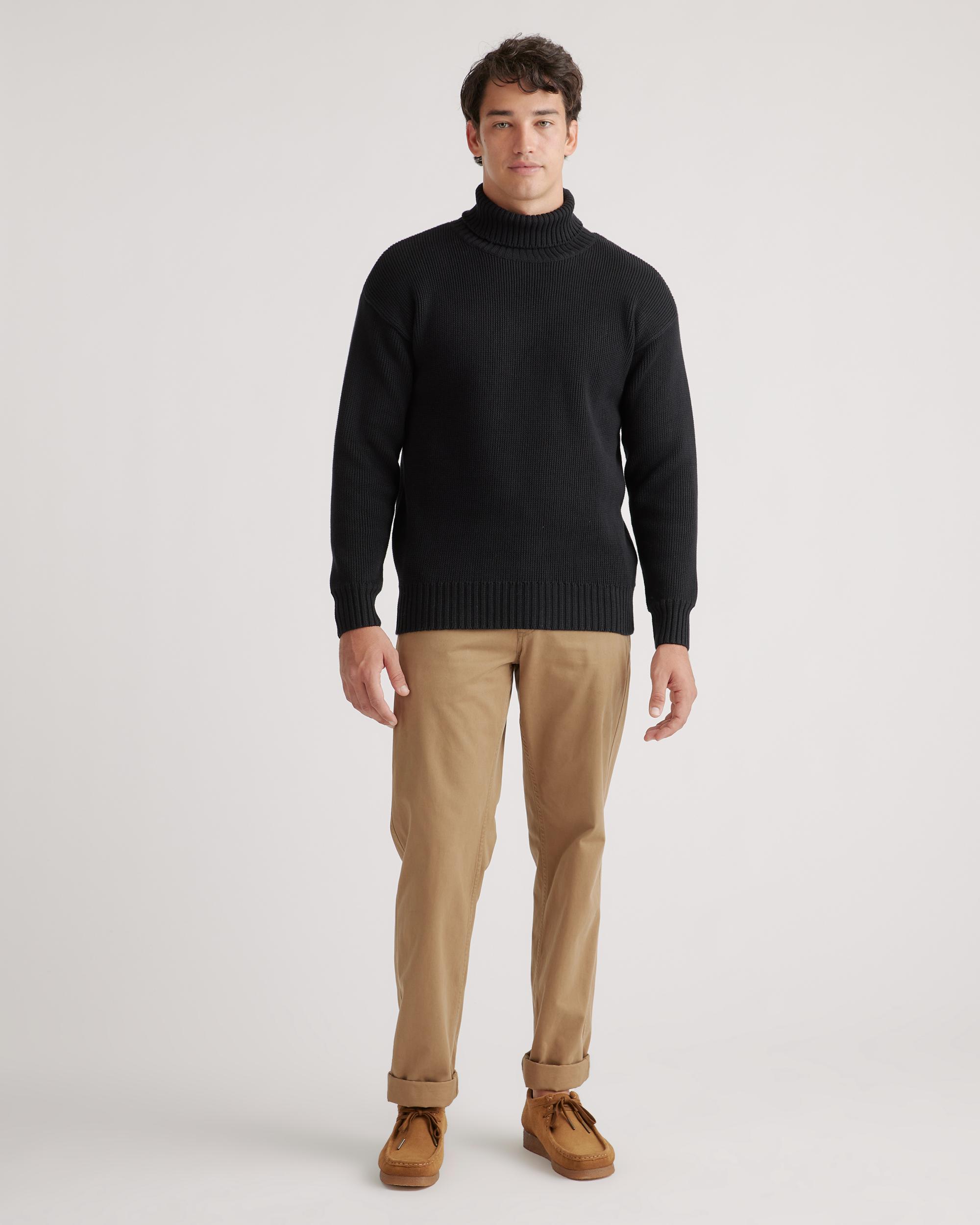 Quince | Men's Turtleneck Sweater Size XL, Organic Cotton Product Image