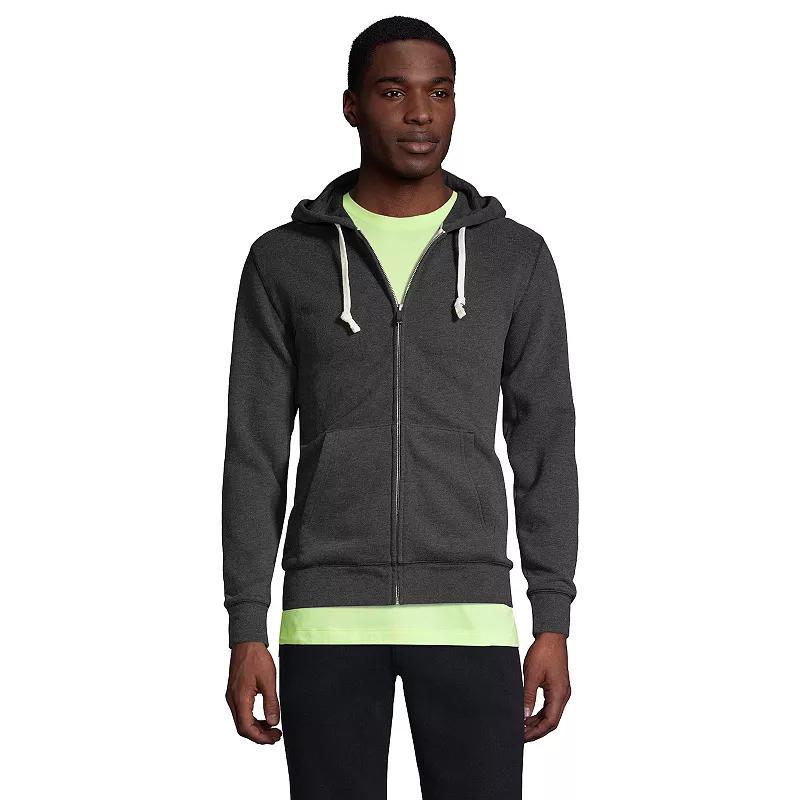 Big & Tall Lands' End Serious Sweats Full-Zip Hoodie, Men's, Size: 3XB, Dk Grey Heather Product Image
