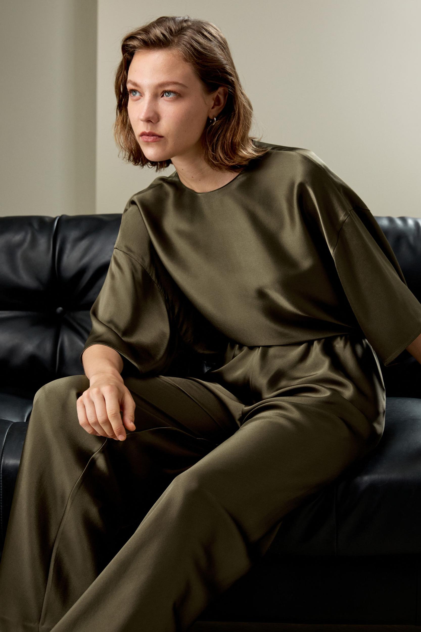 LILYSILK Silk Pants Women - Lily White 100 Silk - Classic Relaxed Fit Pants Petite 8 Product Image