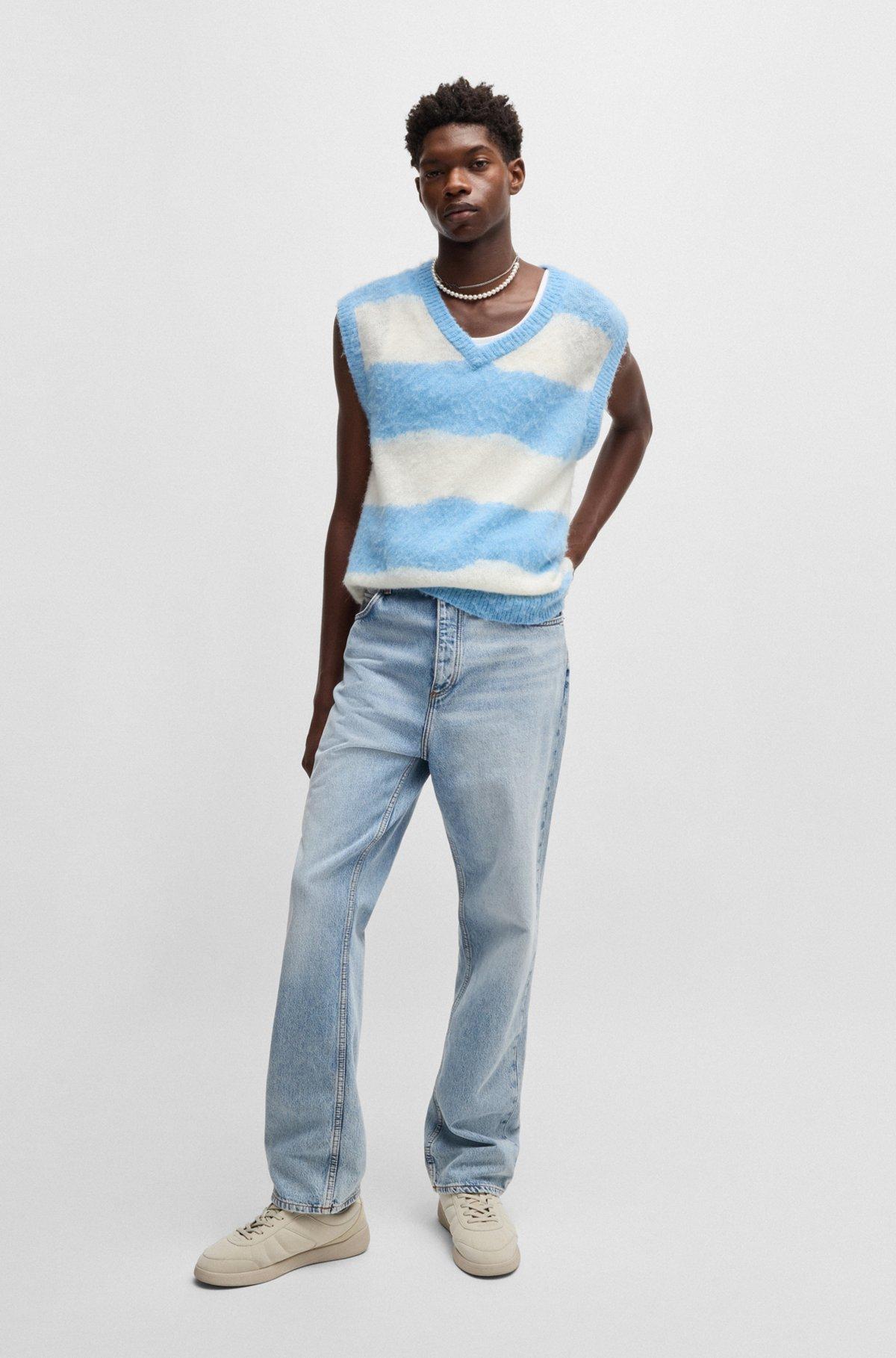 Baggy-fit jeans in heavyweight cotton denim Product Image