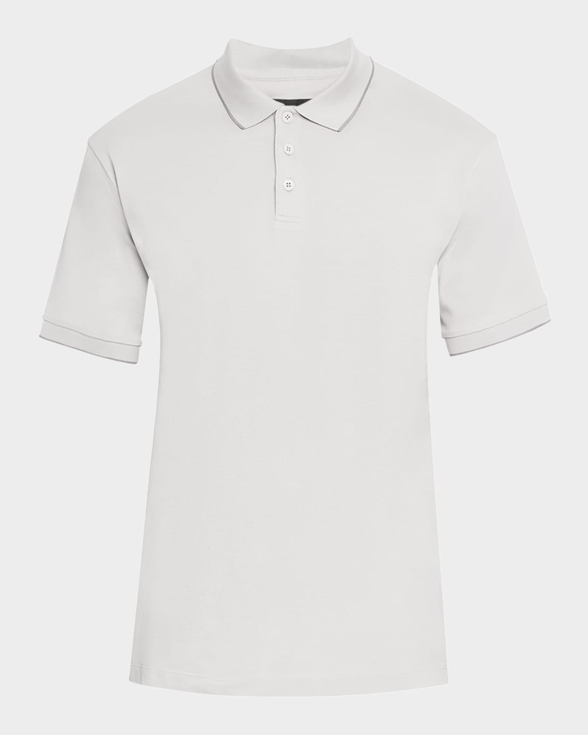 Mens Tipped Pique Polo Shirt Product Image