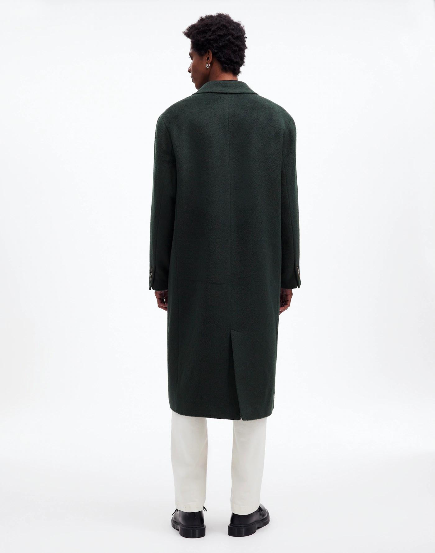 Double-Breasted Topcoat in Italian Alpaca-Wool Blend Product Image