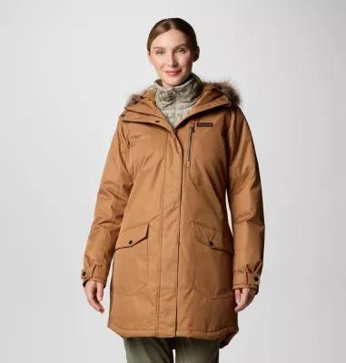 Women's Columbia Suttle Mountain Faux Fur Long Insulated Jacket,  Product Image
