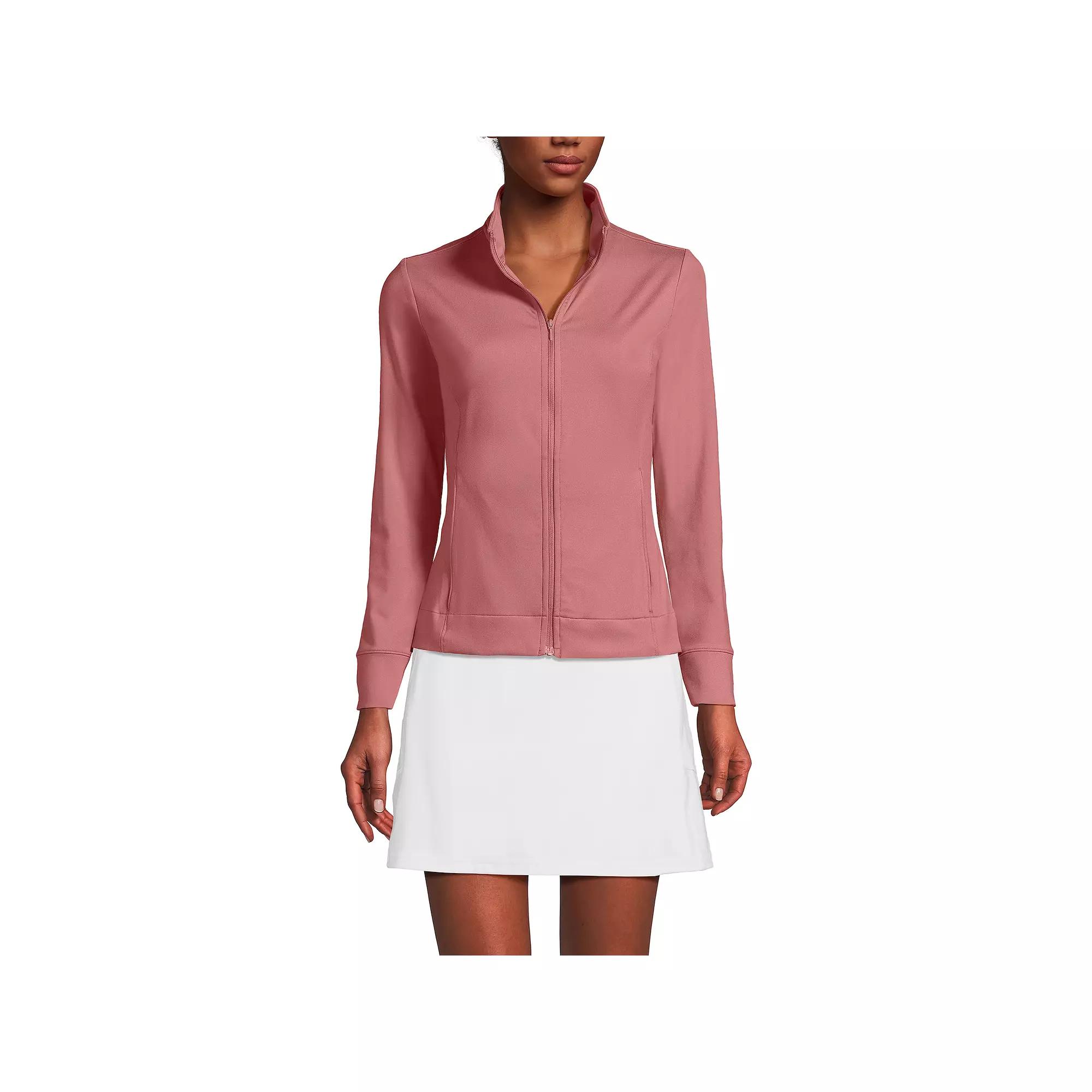 Women's Lands' End Long Sleeve High Impact Front Zip Jacket,  Product Image