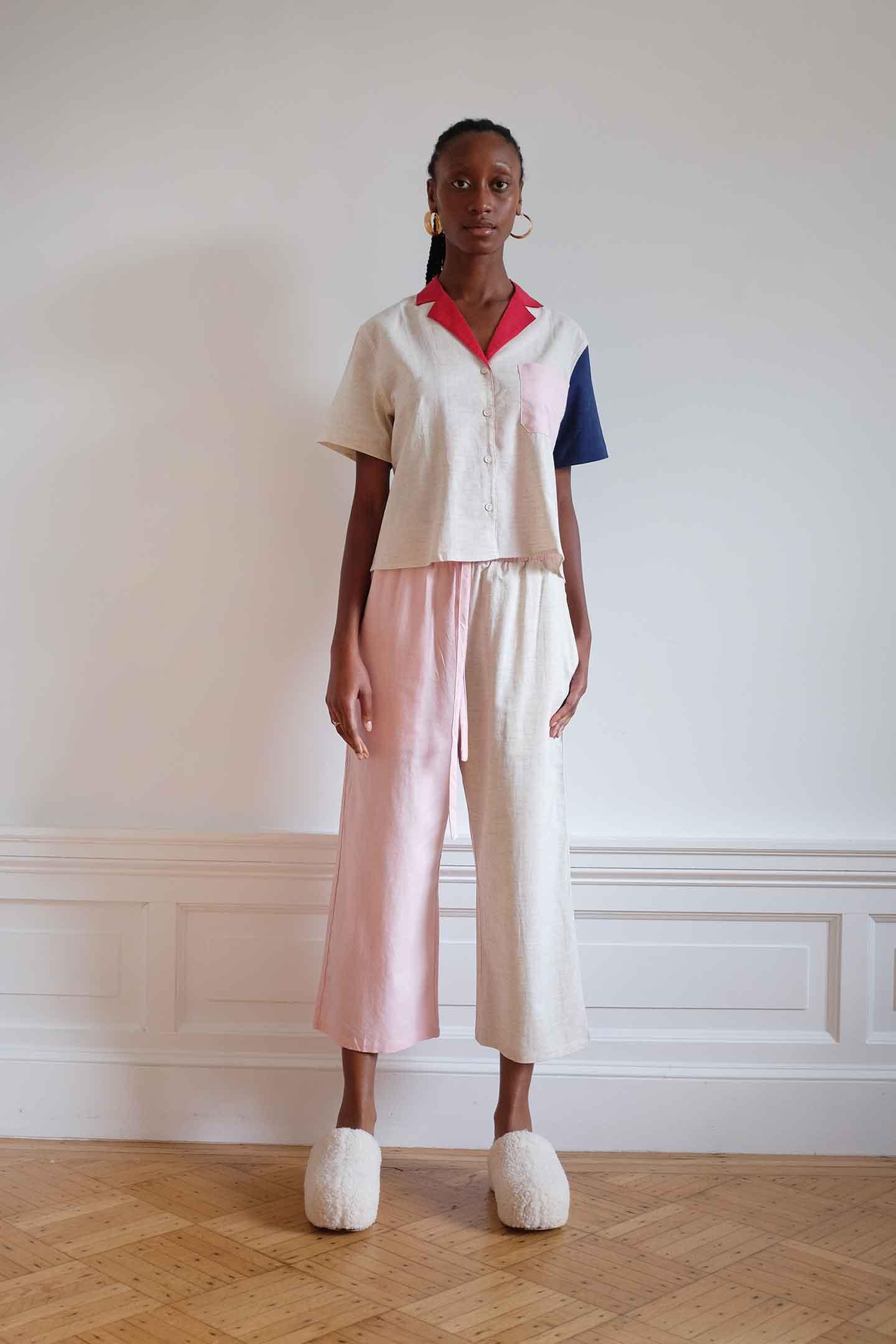 Lounge Pants - Blush Block Product Image