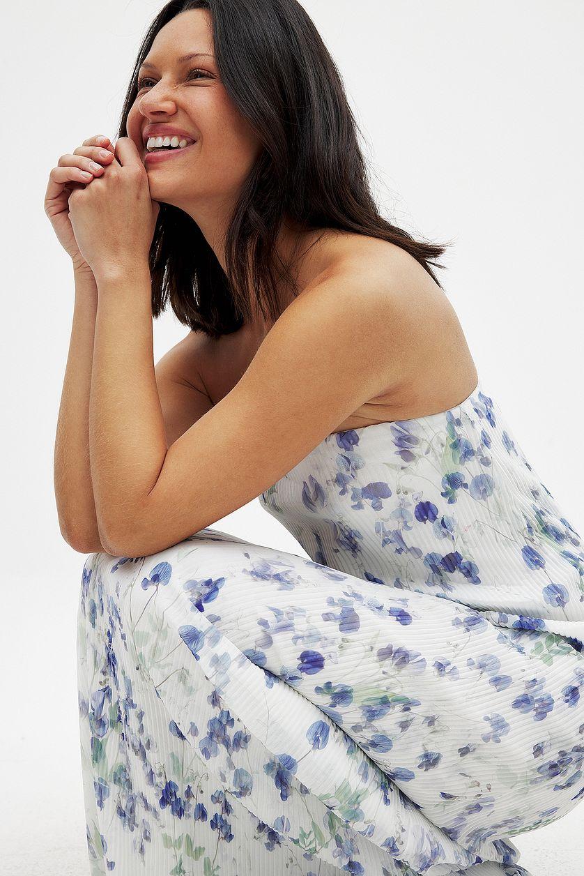 Plisse Maxi Tube Dress Product Image