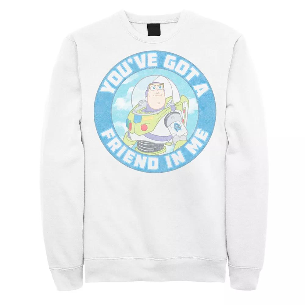 Disney / Pixar's Toy Story Buzz Lightyear Men's Friend In Me Fleece, Size: XL, White Product Image