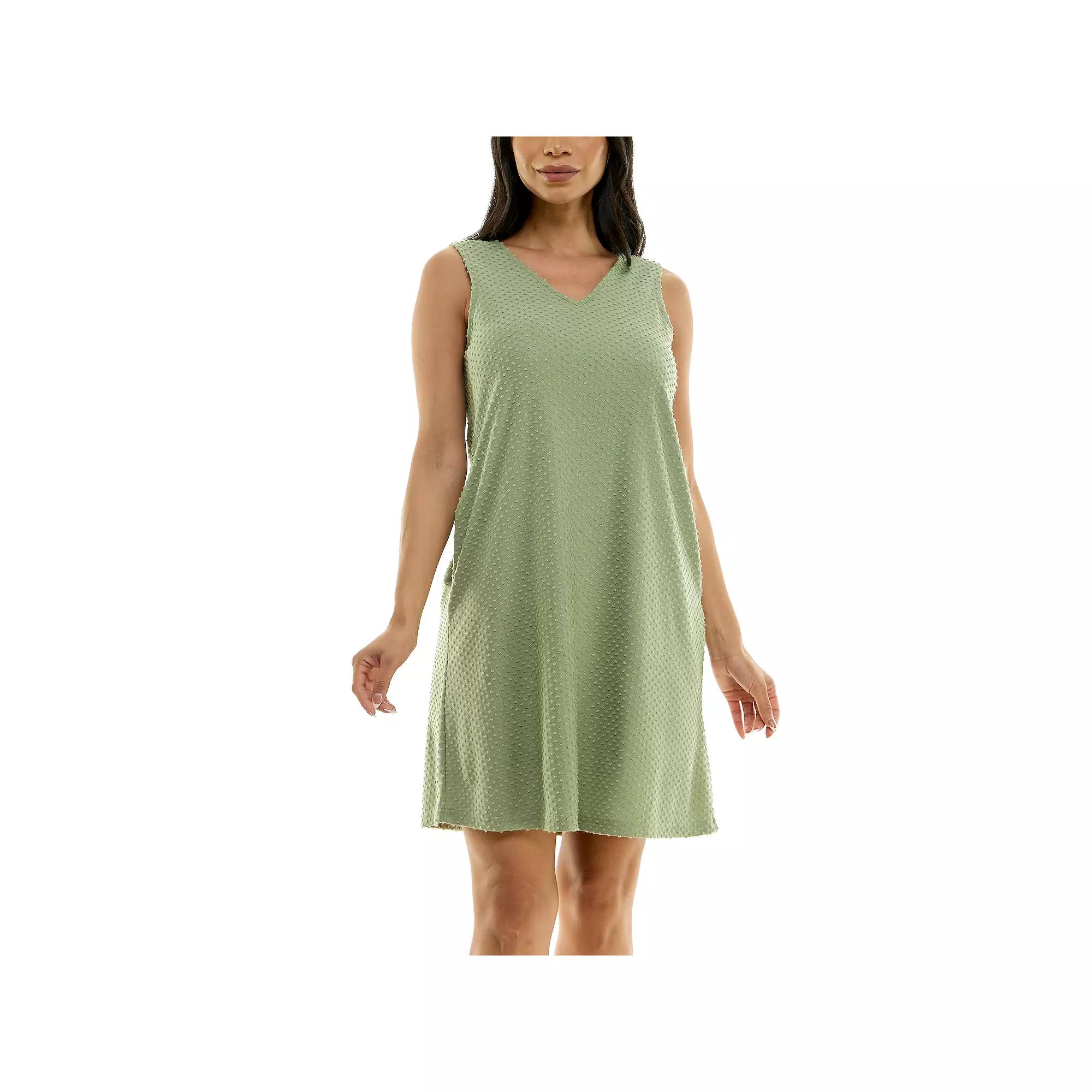 Women's Nina Leonard V-Neck Reversible Trapeze Dress,  Product Image