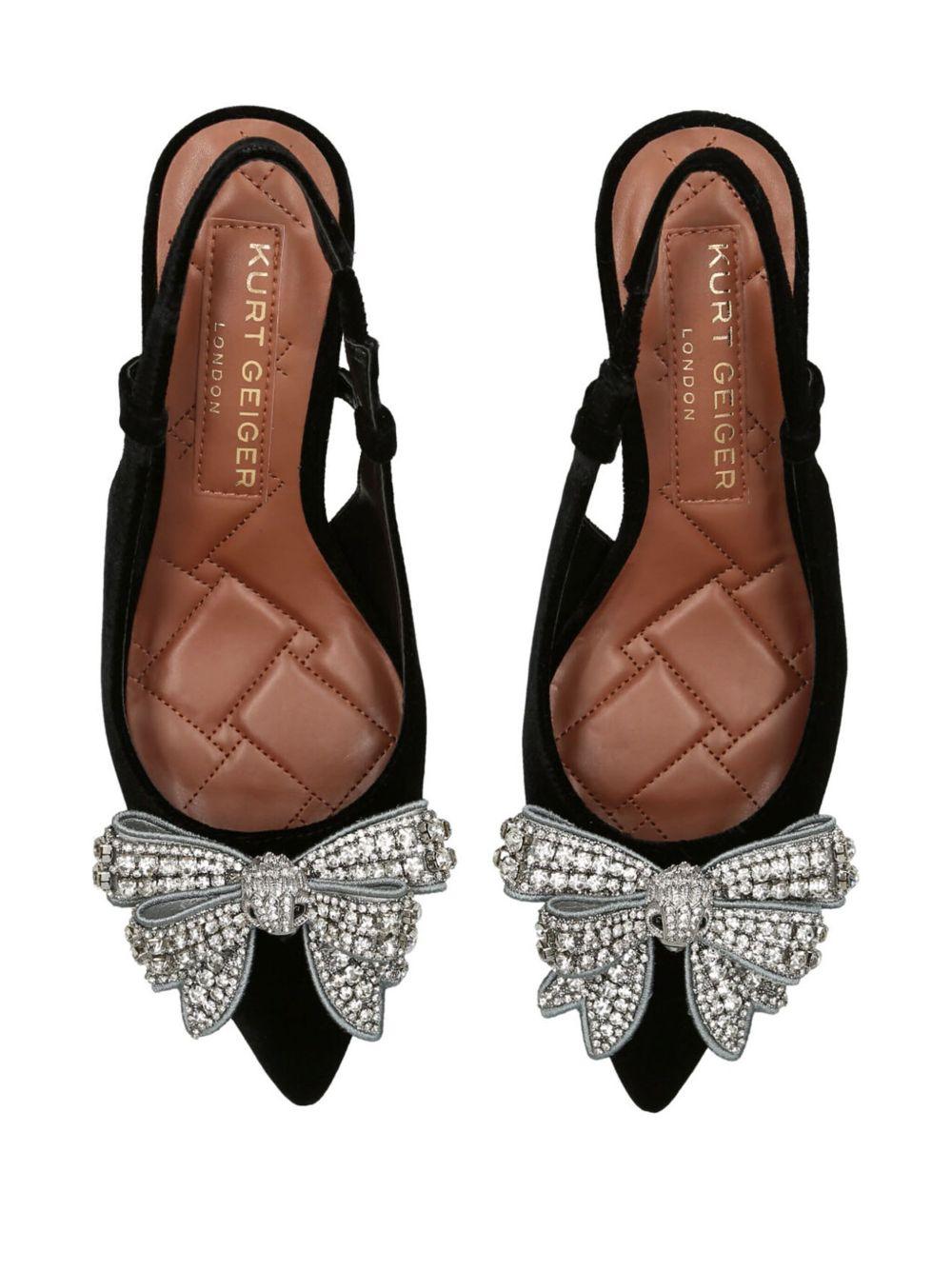 Belgravia velvet slingback pumps Product Image