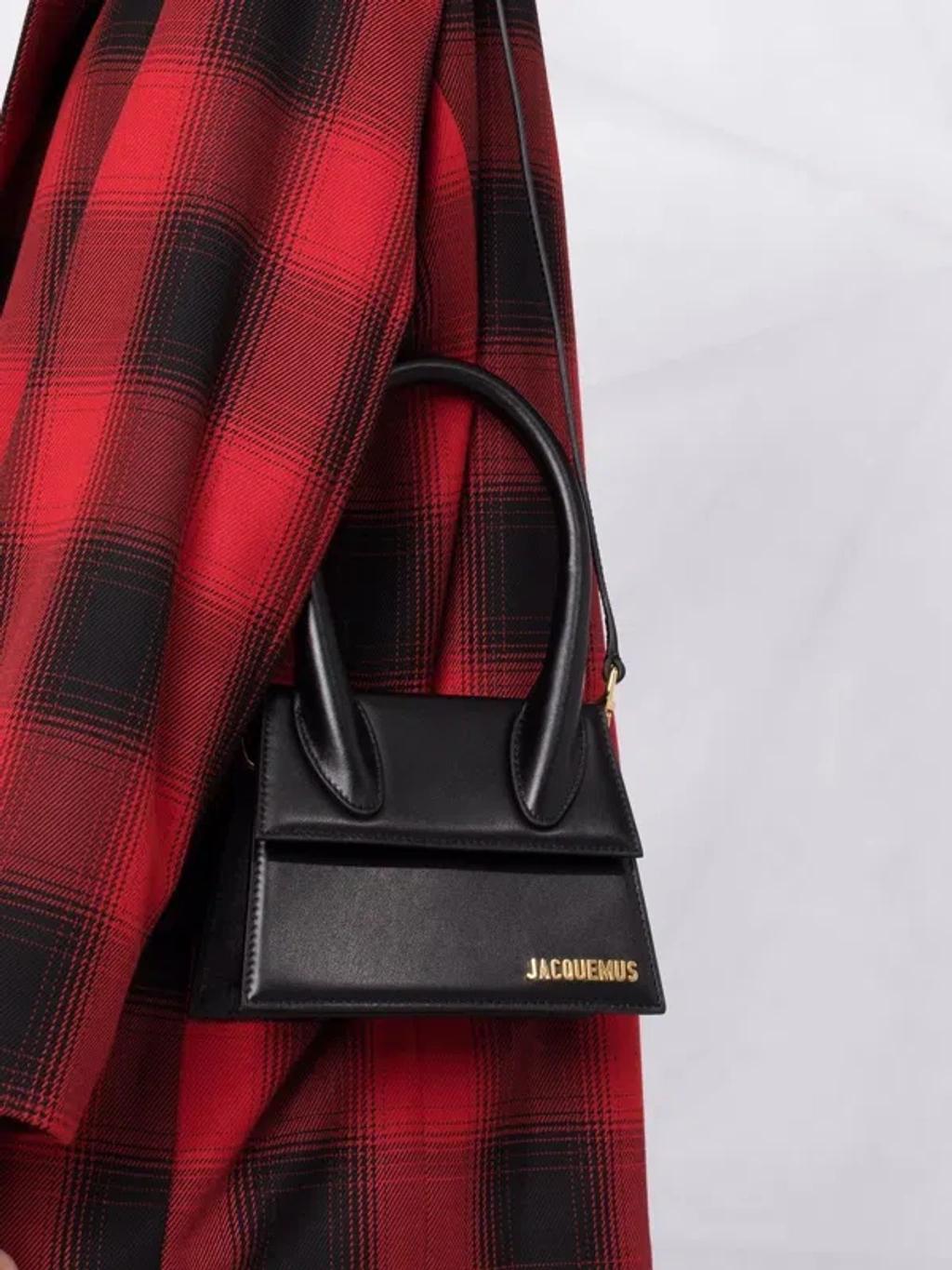 JACQUEMUS Small Handle And Removable Shoulder Strap In Black Product Image