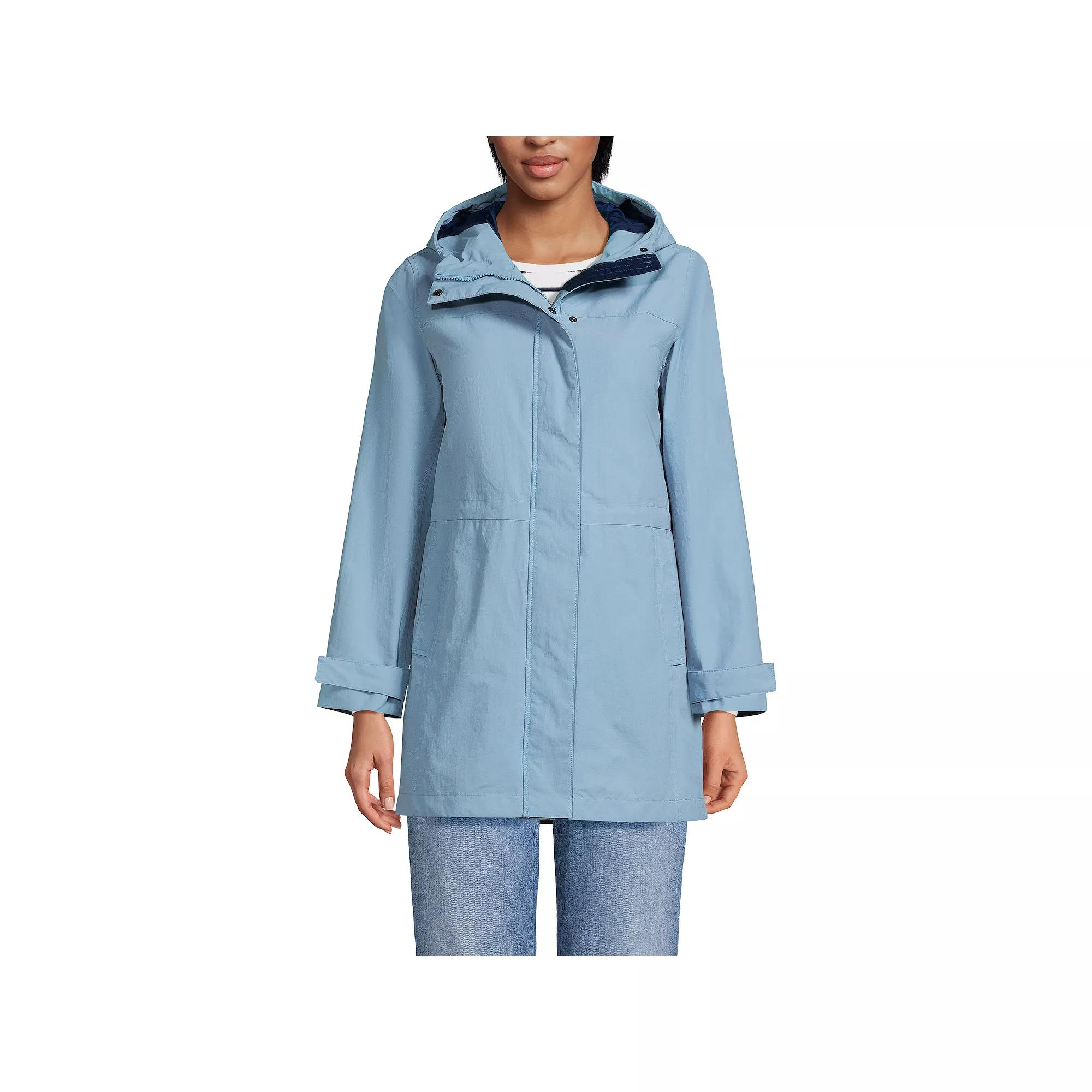 Women's Lands' End Classic Squall Hooded Raincoat,  Product Image