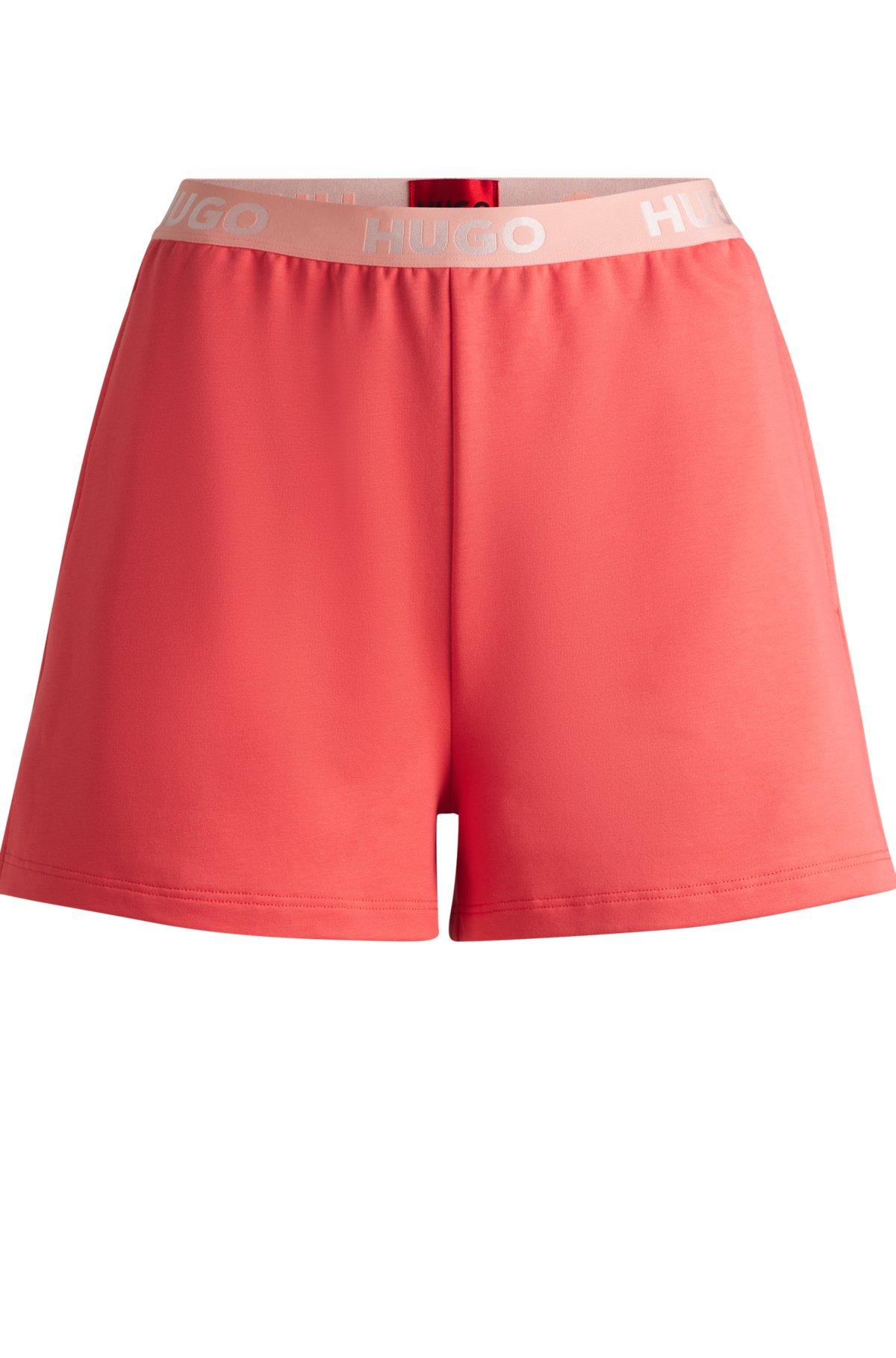 Logo-waistband shorts in terry Product Image