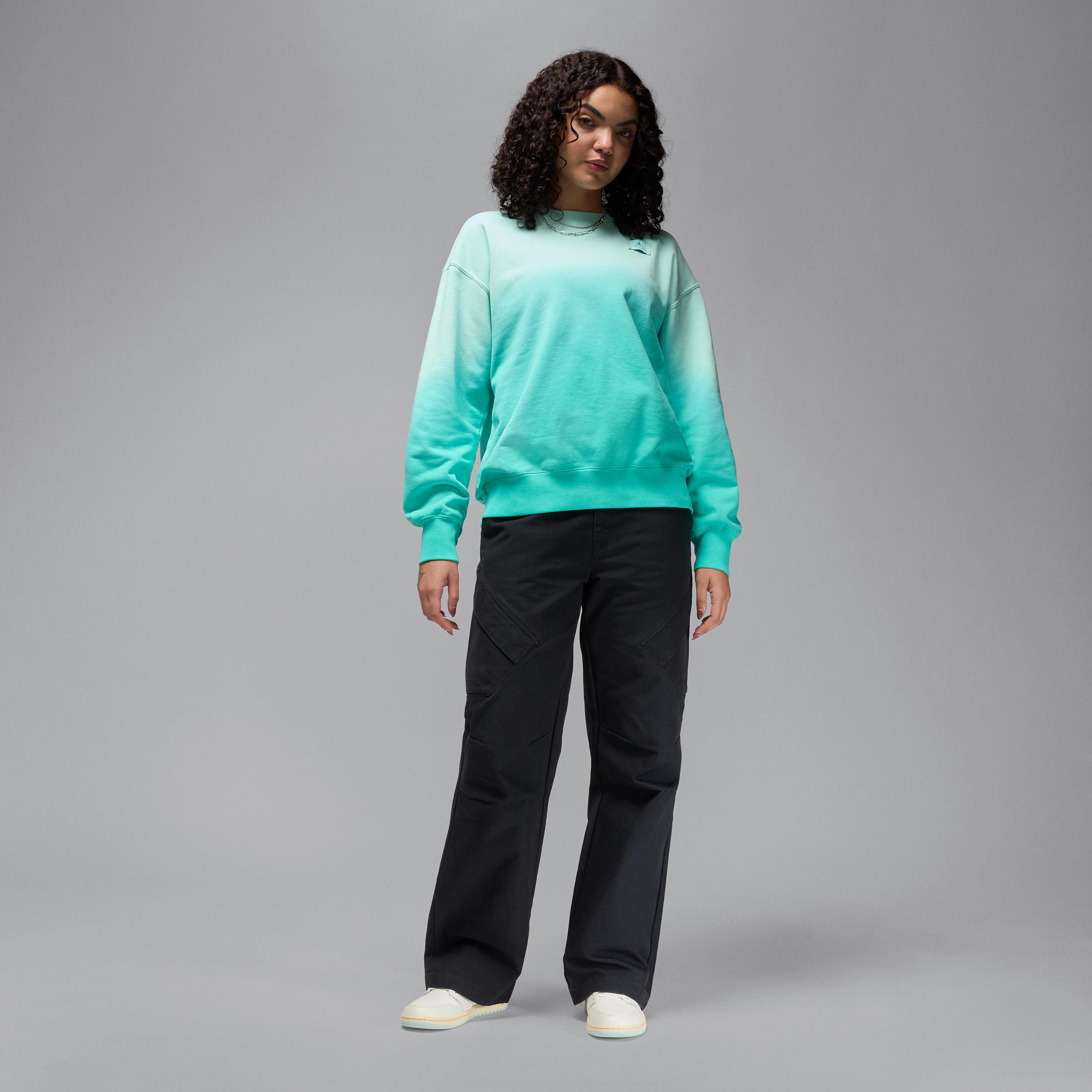 Women's Jordan Flight Fleece French Terry Crew-Neck Sweatshirt Product Image