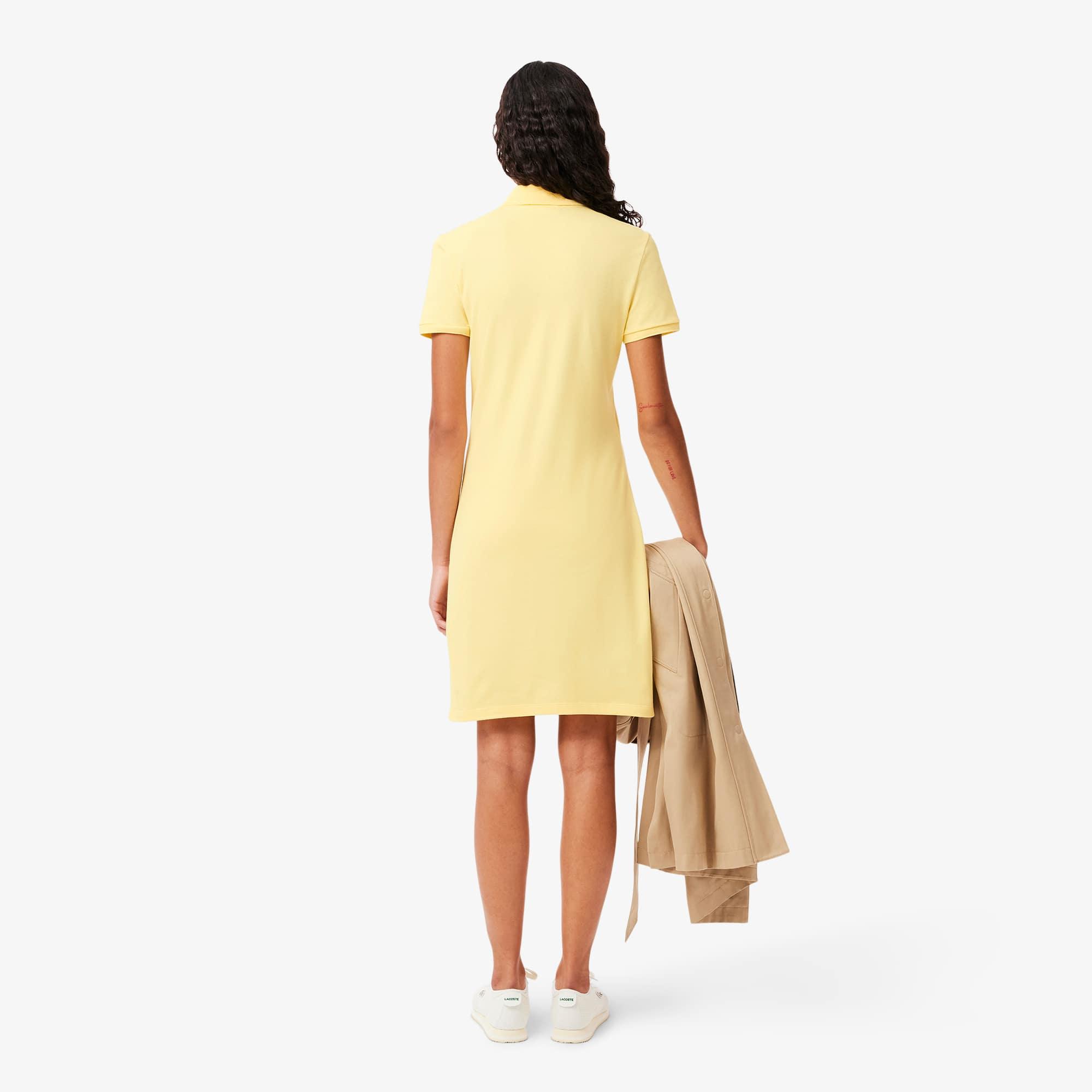 Women's Slim Fit Stretch Mini Piqué Polo Dress Product Image