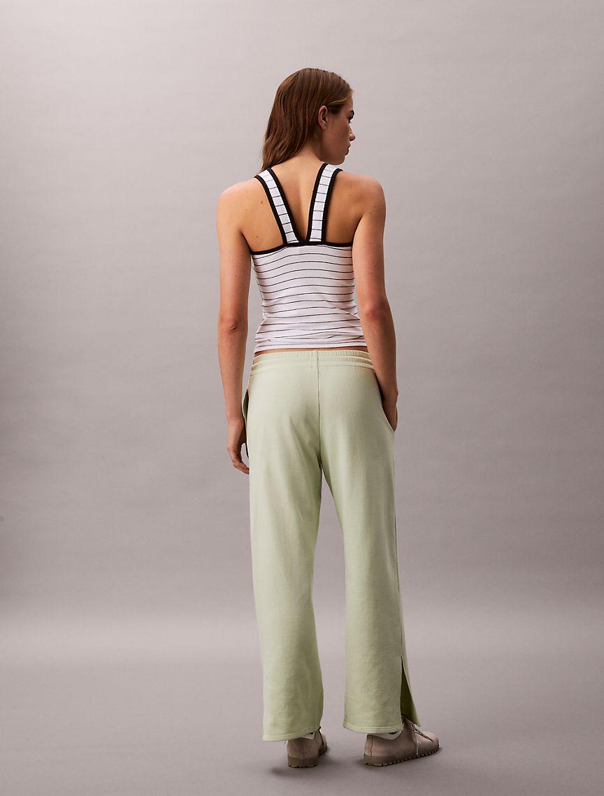 French Terry Wide Leg Sweatpants Product Image