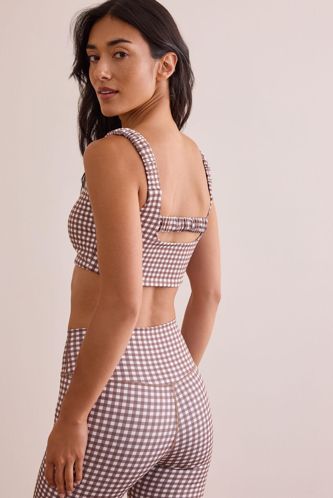 Step Up Gingham Sports Bra Product Image