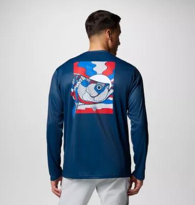 Columbia Mens Terminal Tackle PFG Fish Shine Long Sleeve Shirt- Product Image