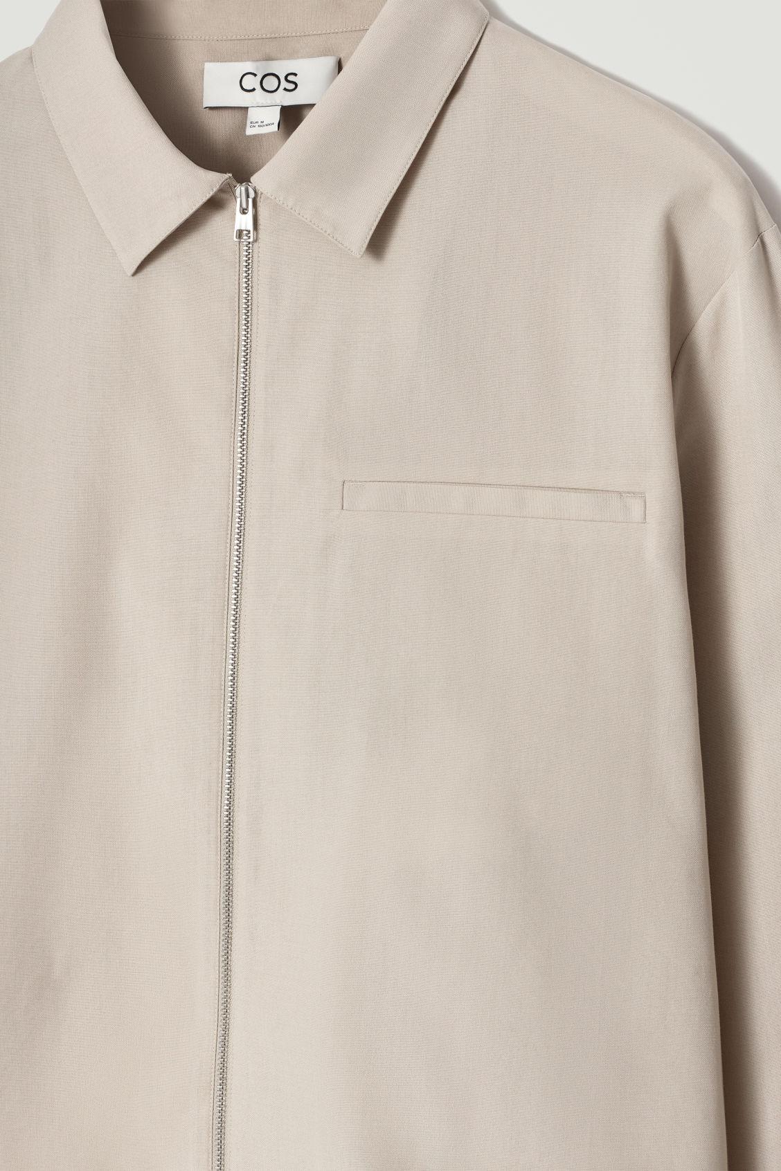 ZIPPED TWILL SHIRT Product Image