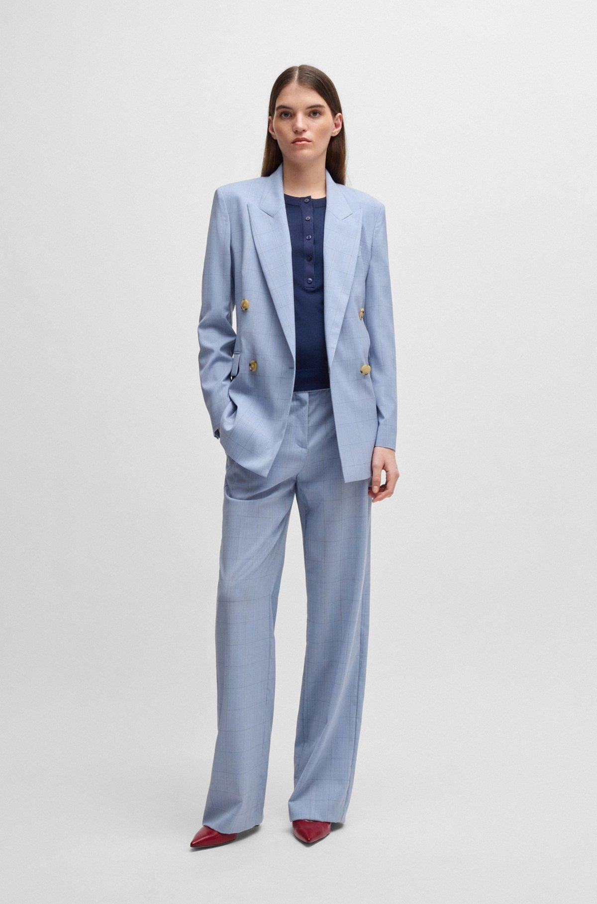 Henley-neck sweater in Merino wool Product Image