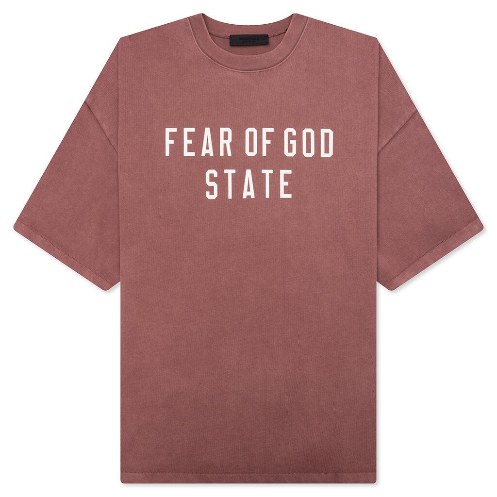 Heavy Crewneck Tee - Crimson Male Product Image