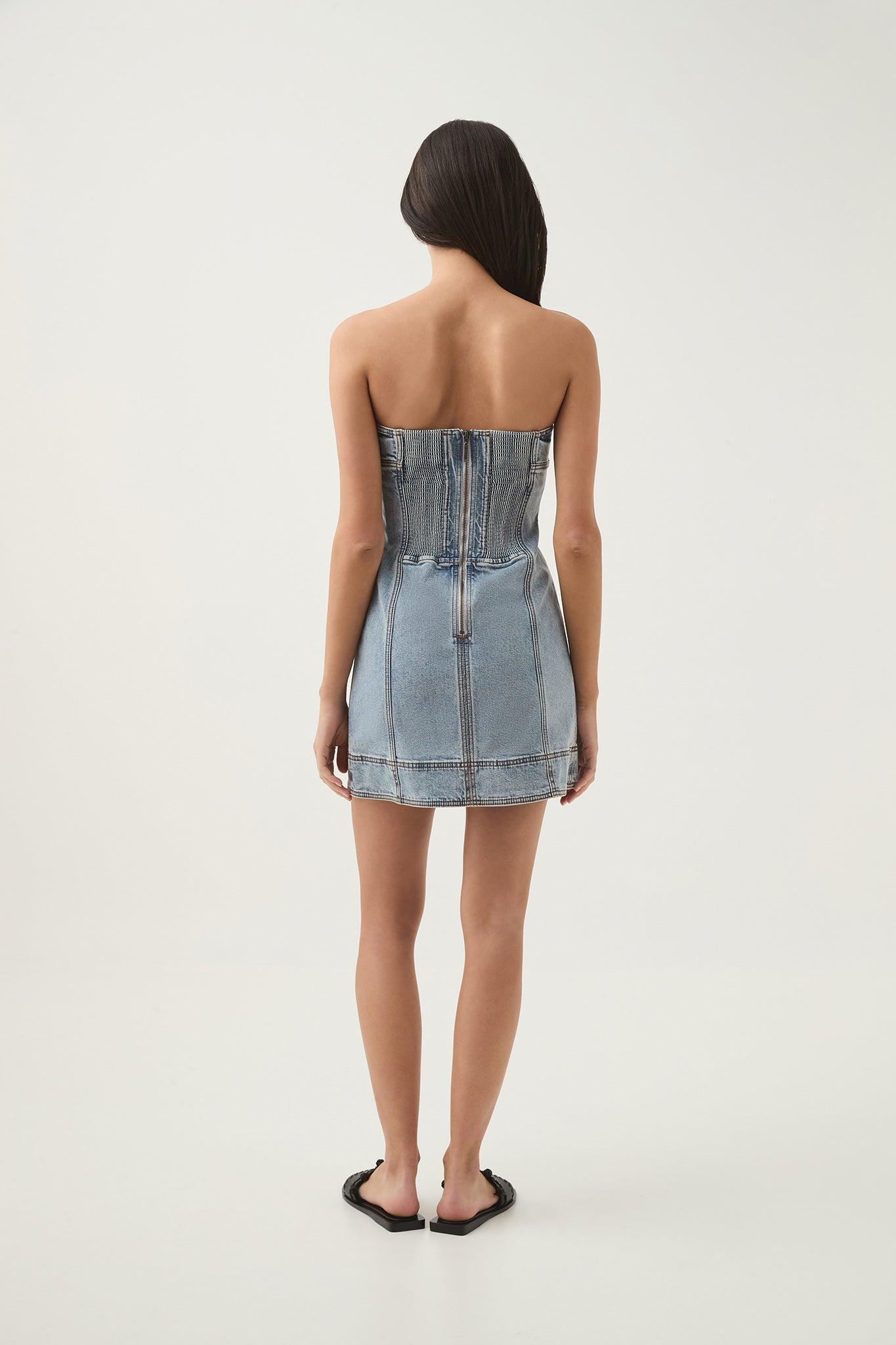 Corie Denim Mini Dress Product Image