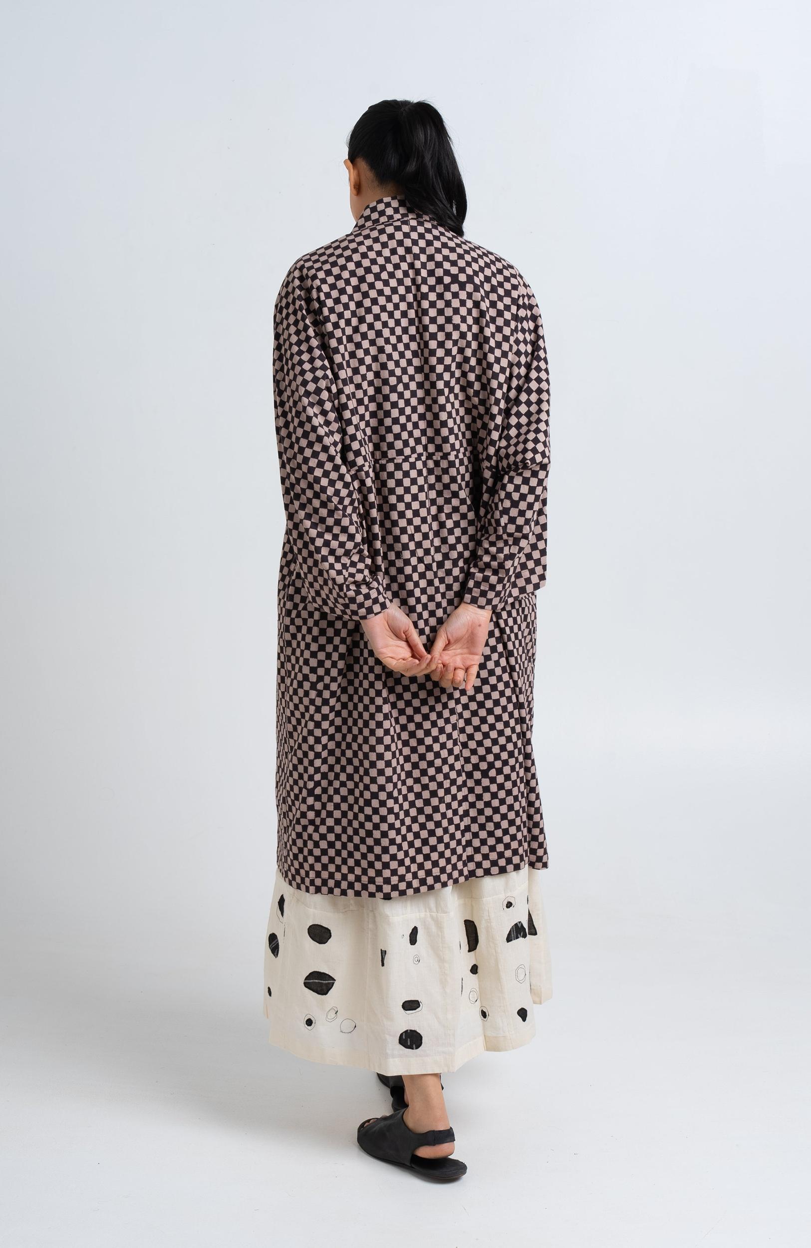 Lightweight Checkered Duster jacket Product Image