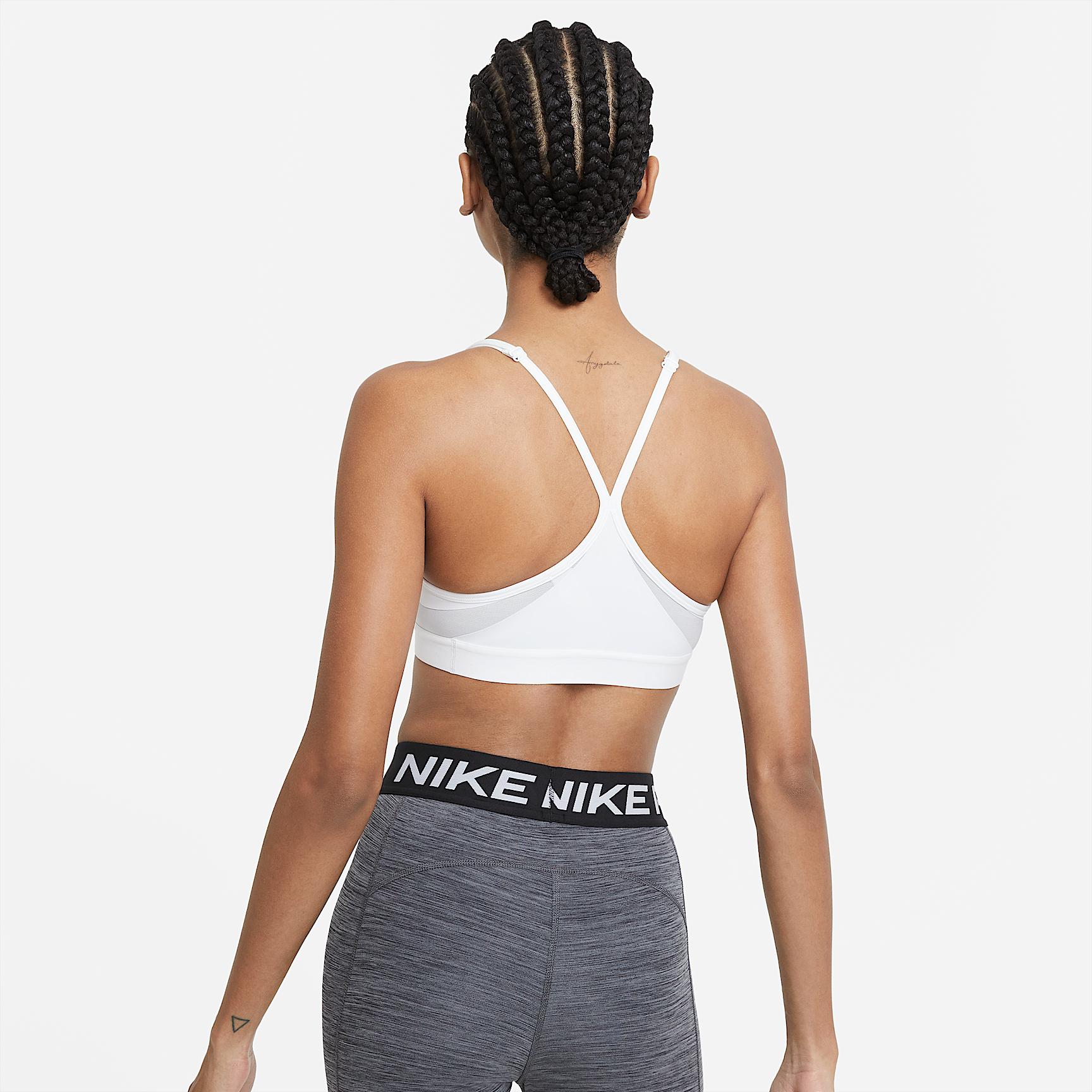 Nike Womens Indy Light-Support Padded V-Neck Sports Bra | CZ4456-100 Product Image
