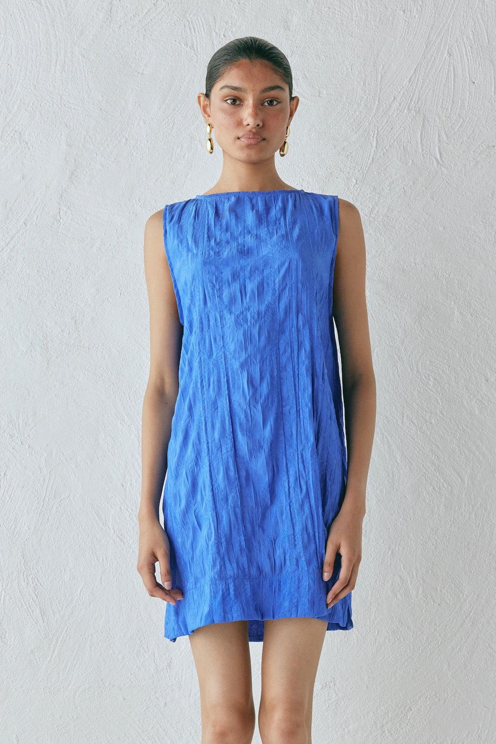 Aftersun Mini Dress Cobalt Product Image