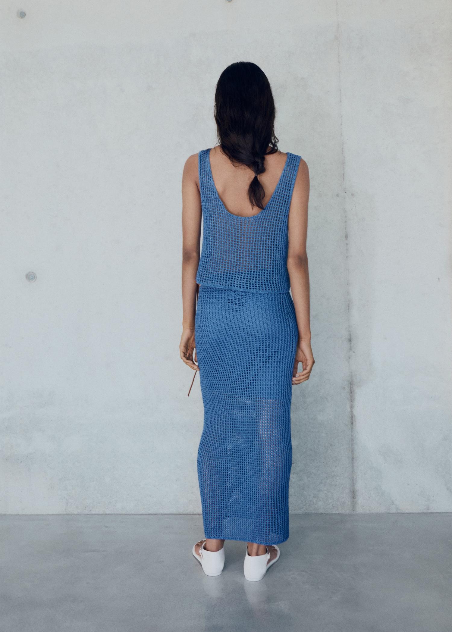 Crochet long skirt - Women | MANGO USA Product Image