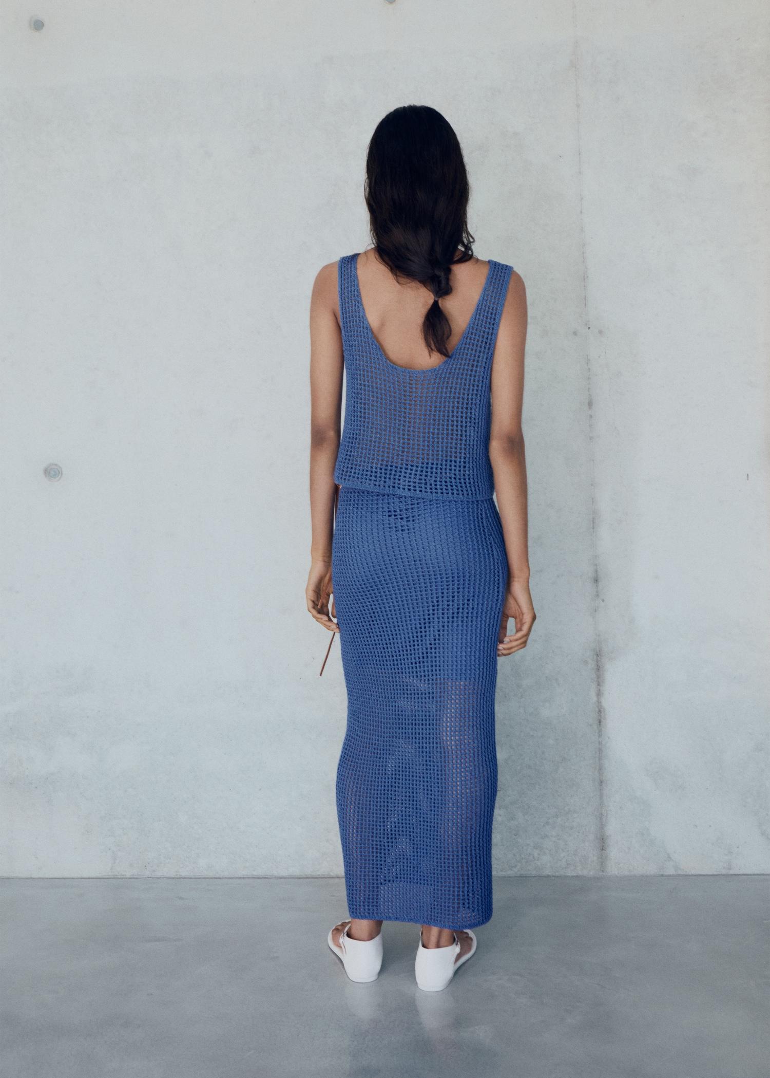 Crochet long skirt - Women | MANGO USA Product Image