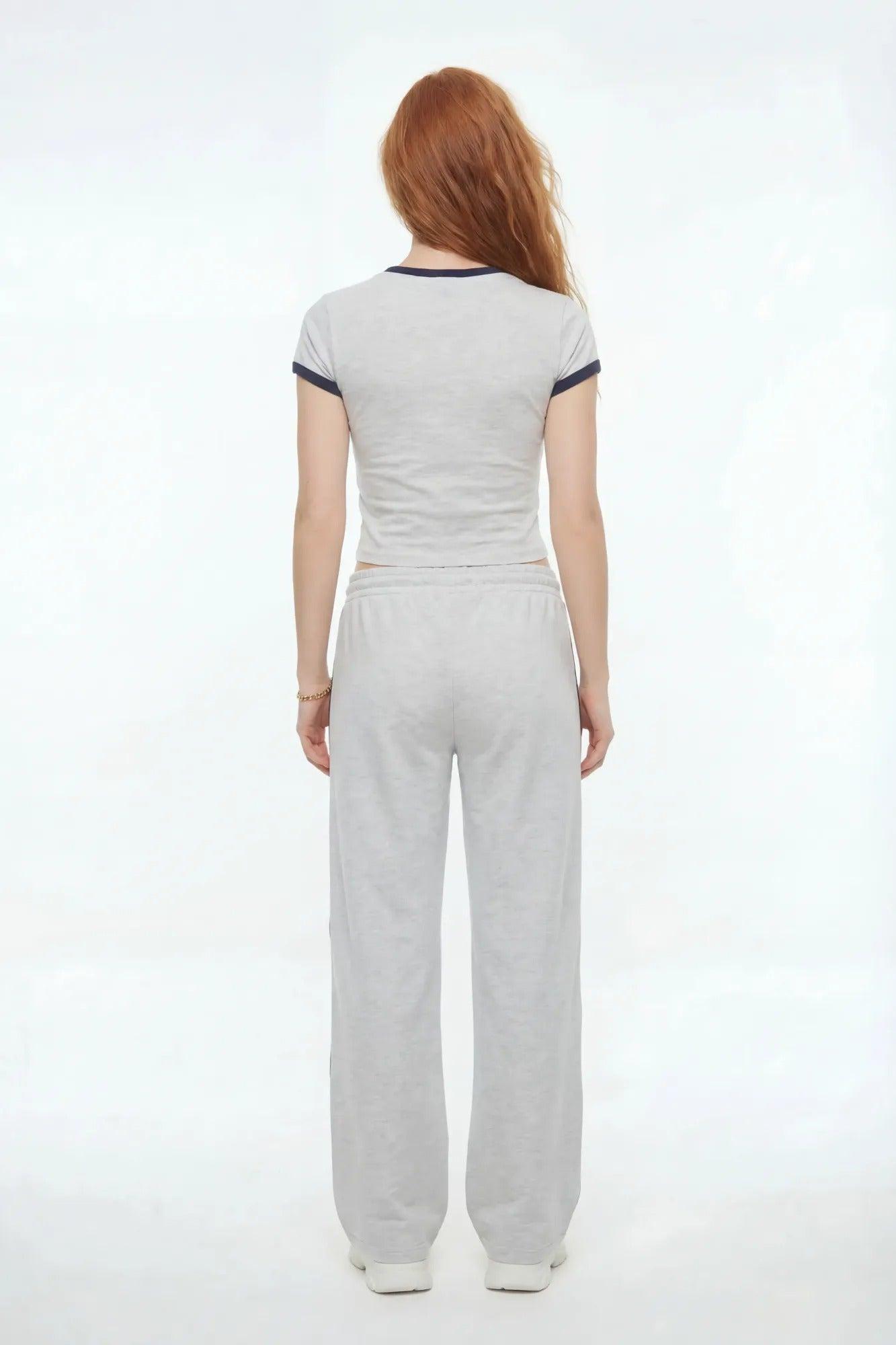 New York Graphic T-Shirt & Wide Leg Pant Set Female Product Image